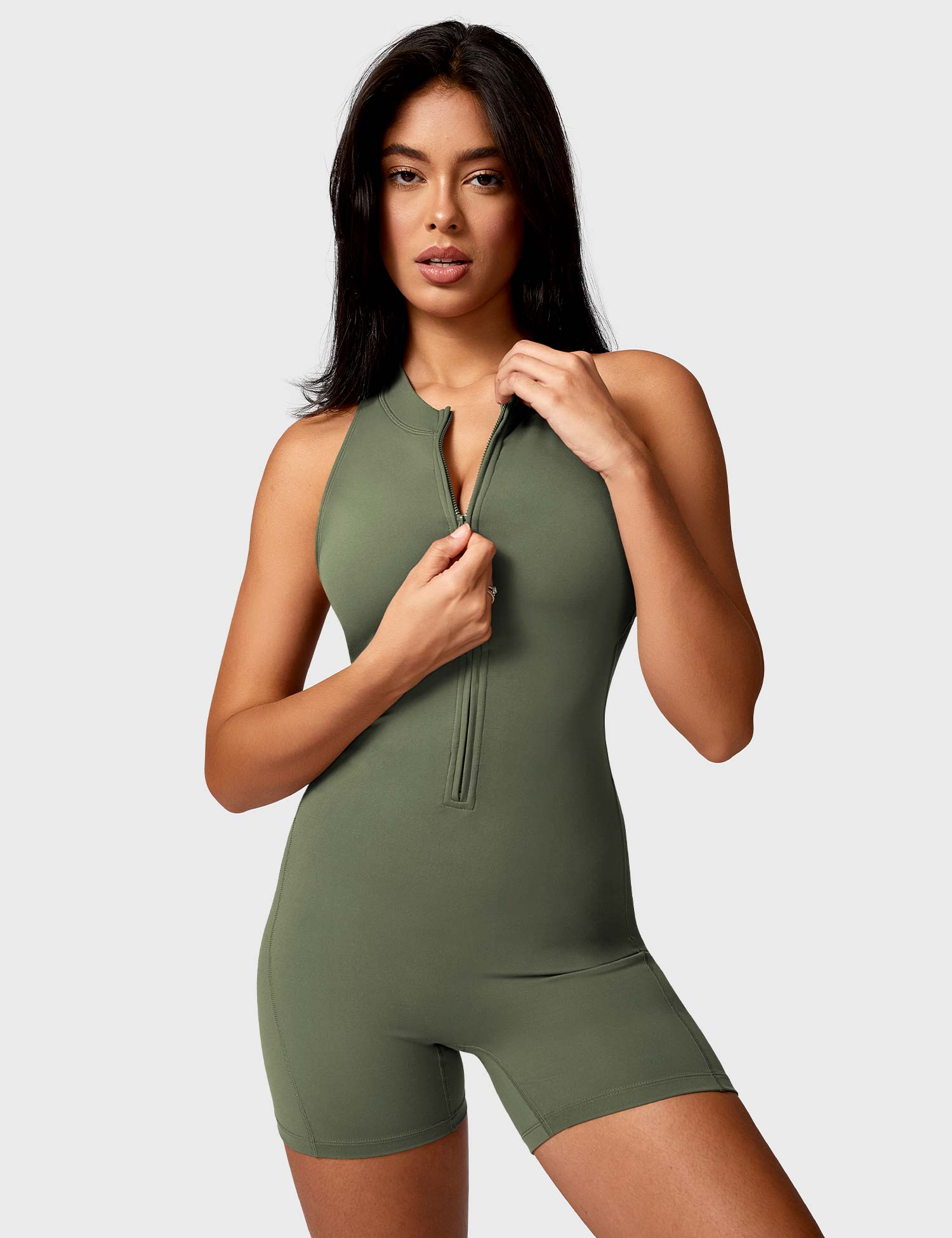 Lyne London™ | Backless Zipper Romper