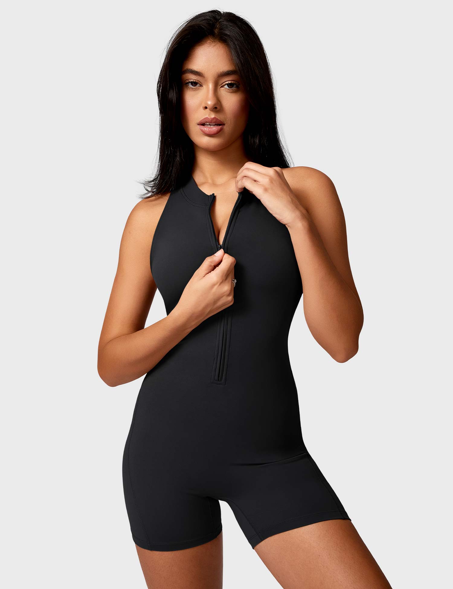 Lyne London™ | Backless Zipper Romper