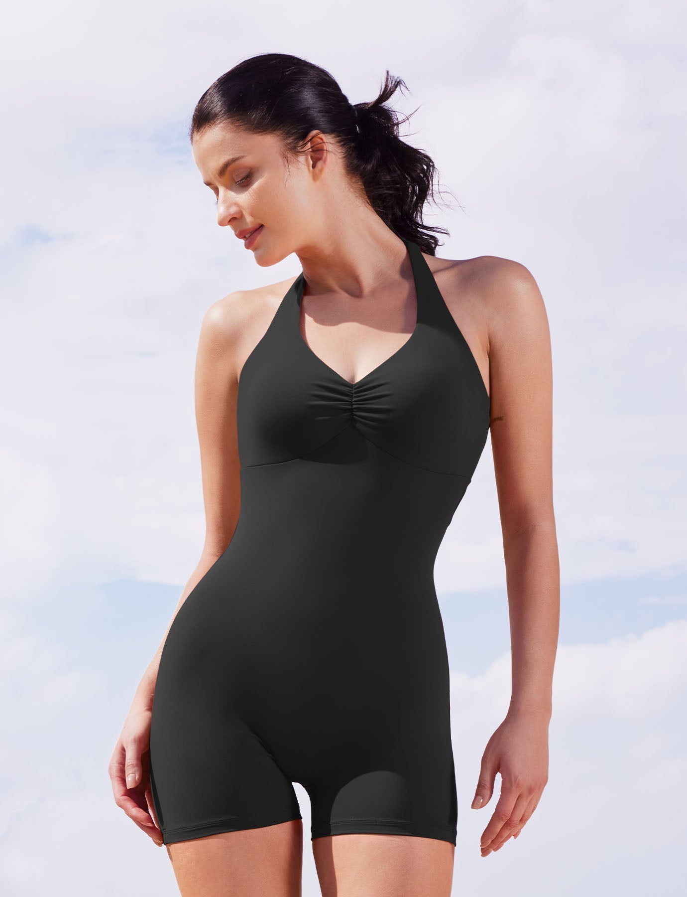 Lyne London™ | Backless Halter Romper