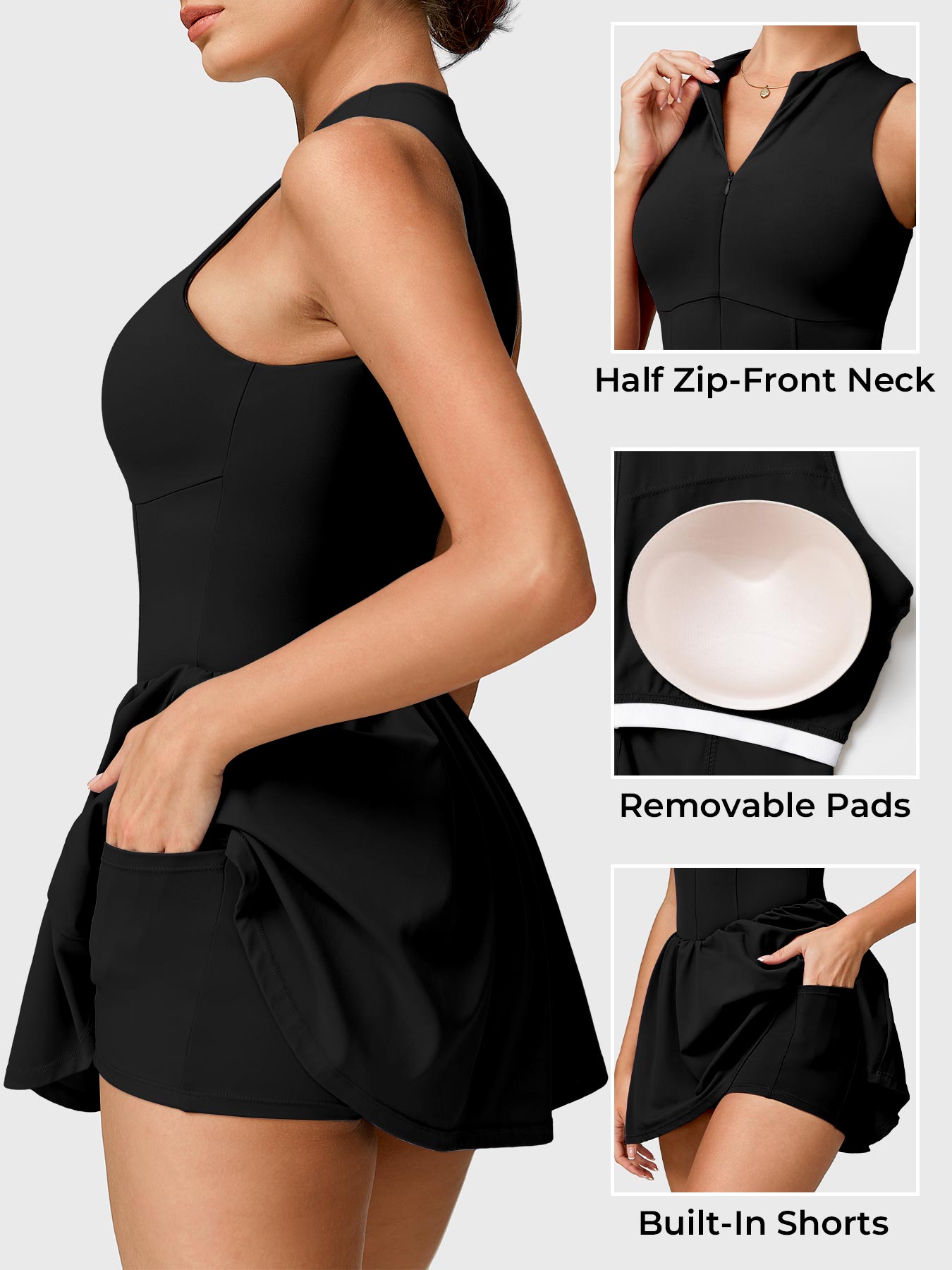 Lyne London™ | Zipper Tennis Dress