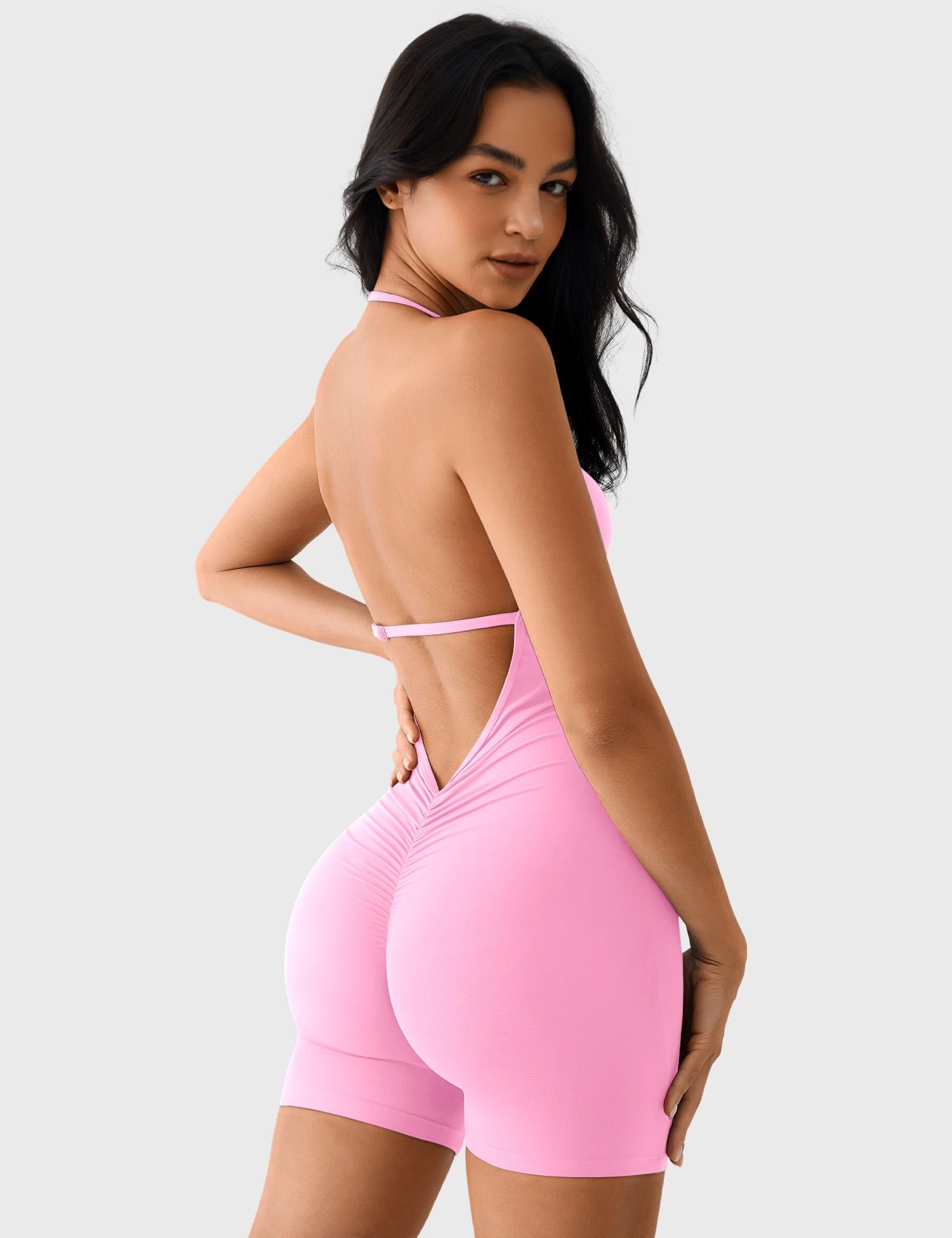 Lyne London™ | V Neck Backless Romper