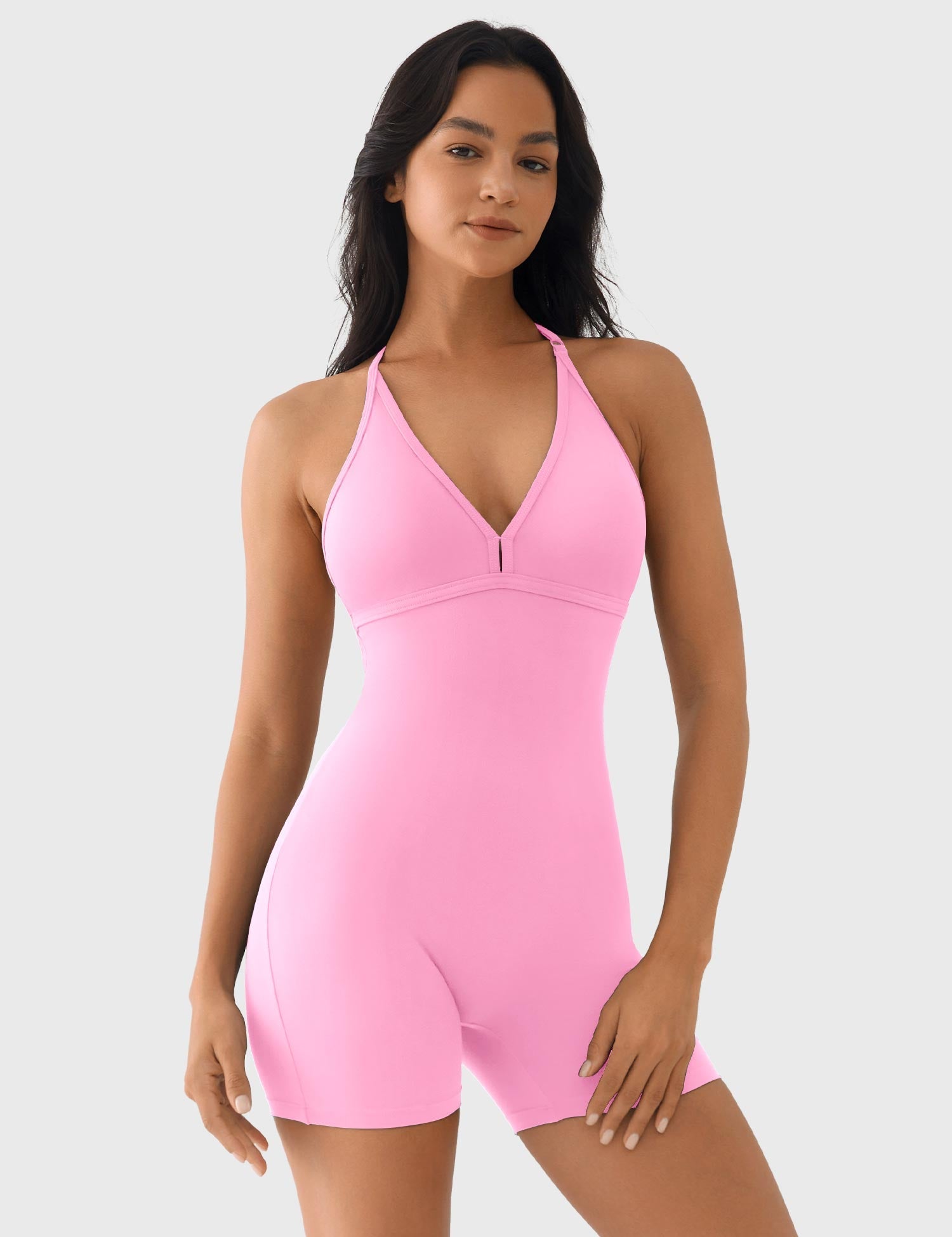 Lyne London™ | V Neck Backless Romper