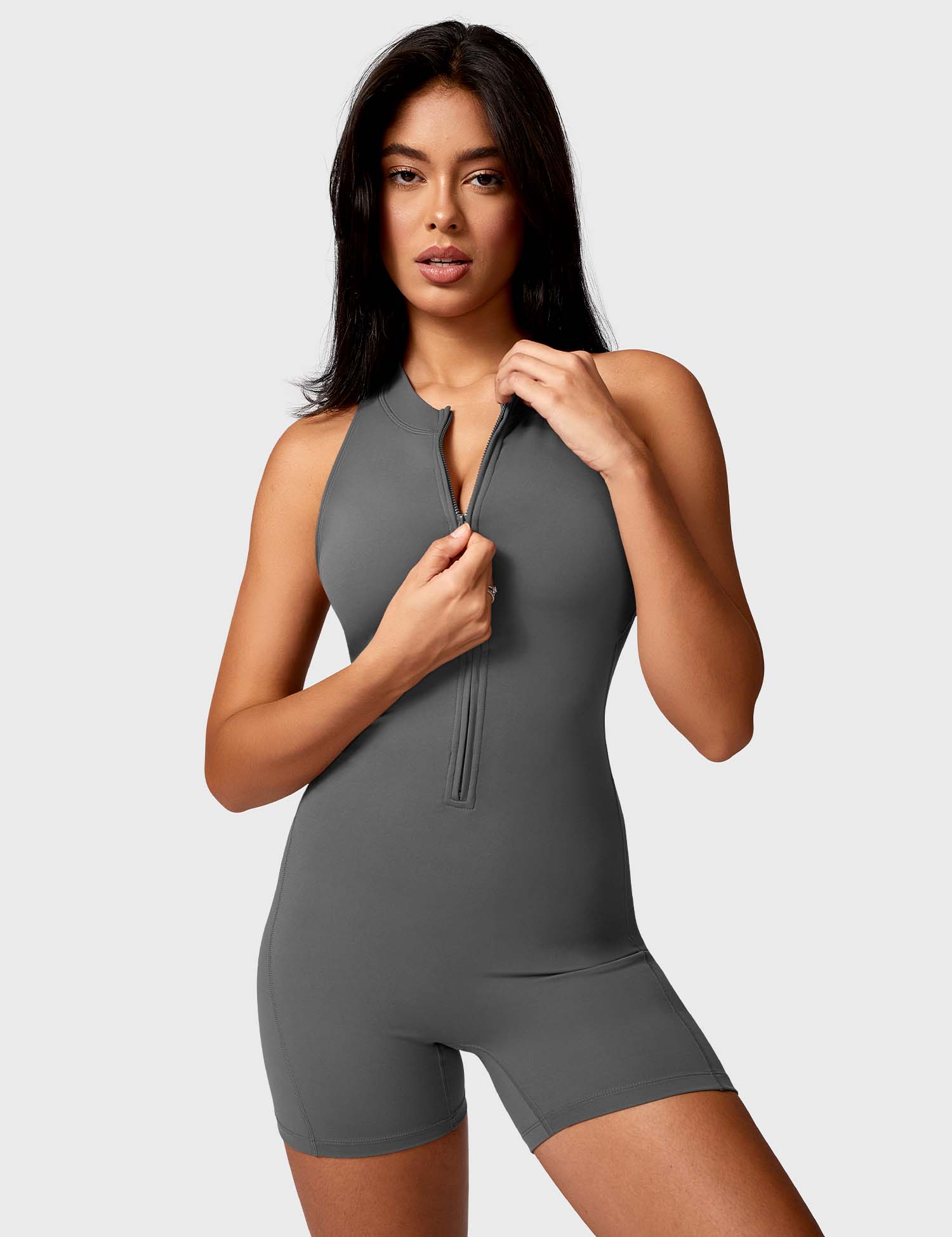 Lyne London™ | Backless Zipper Romper