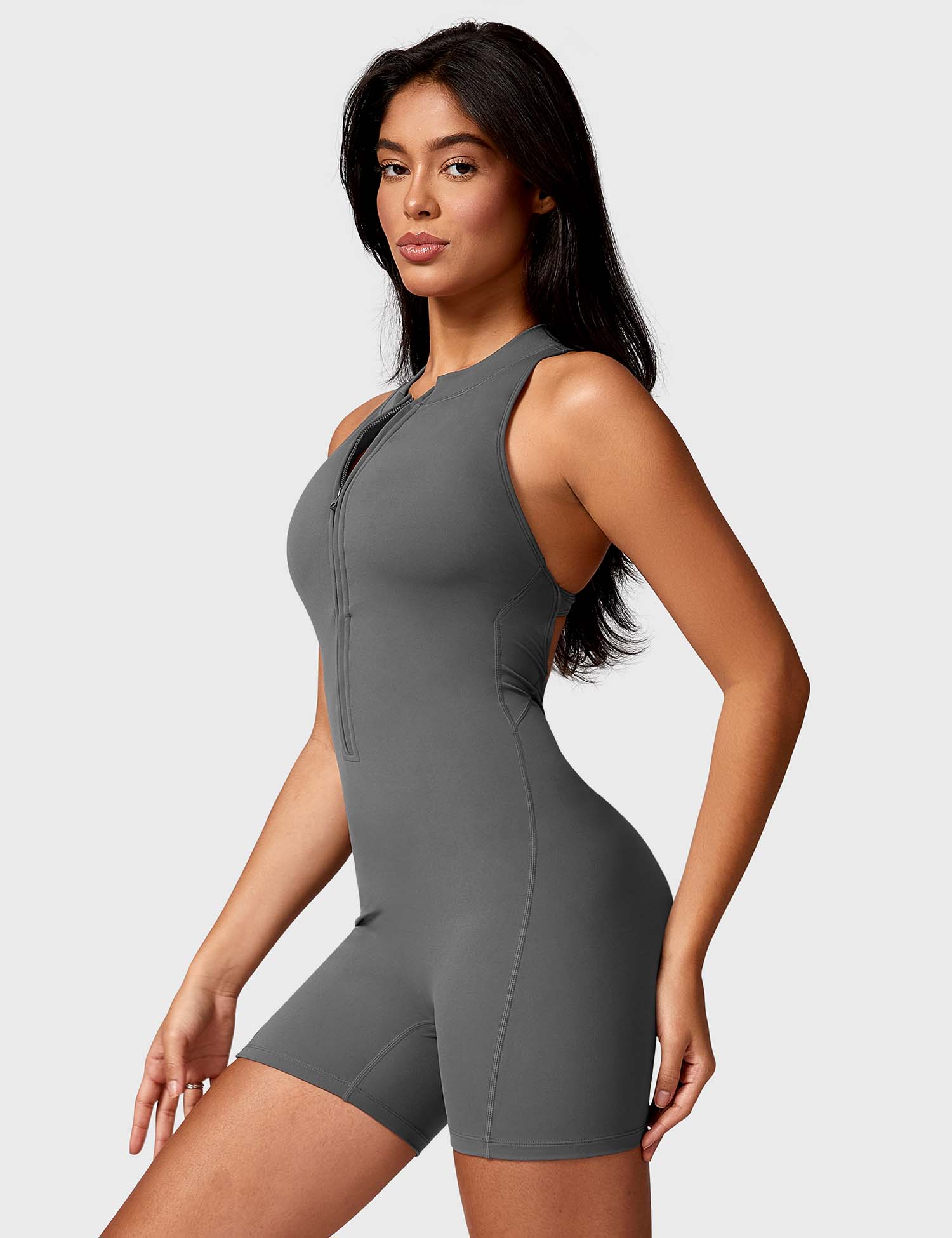 Lyne London™ | Backless Zipper Romper