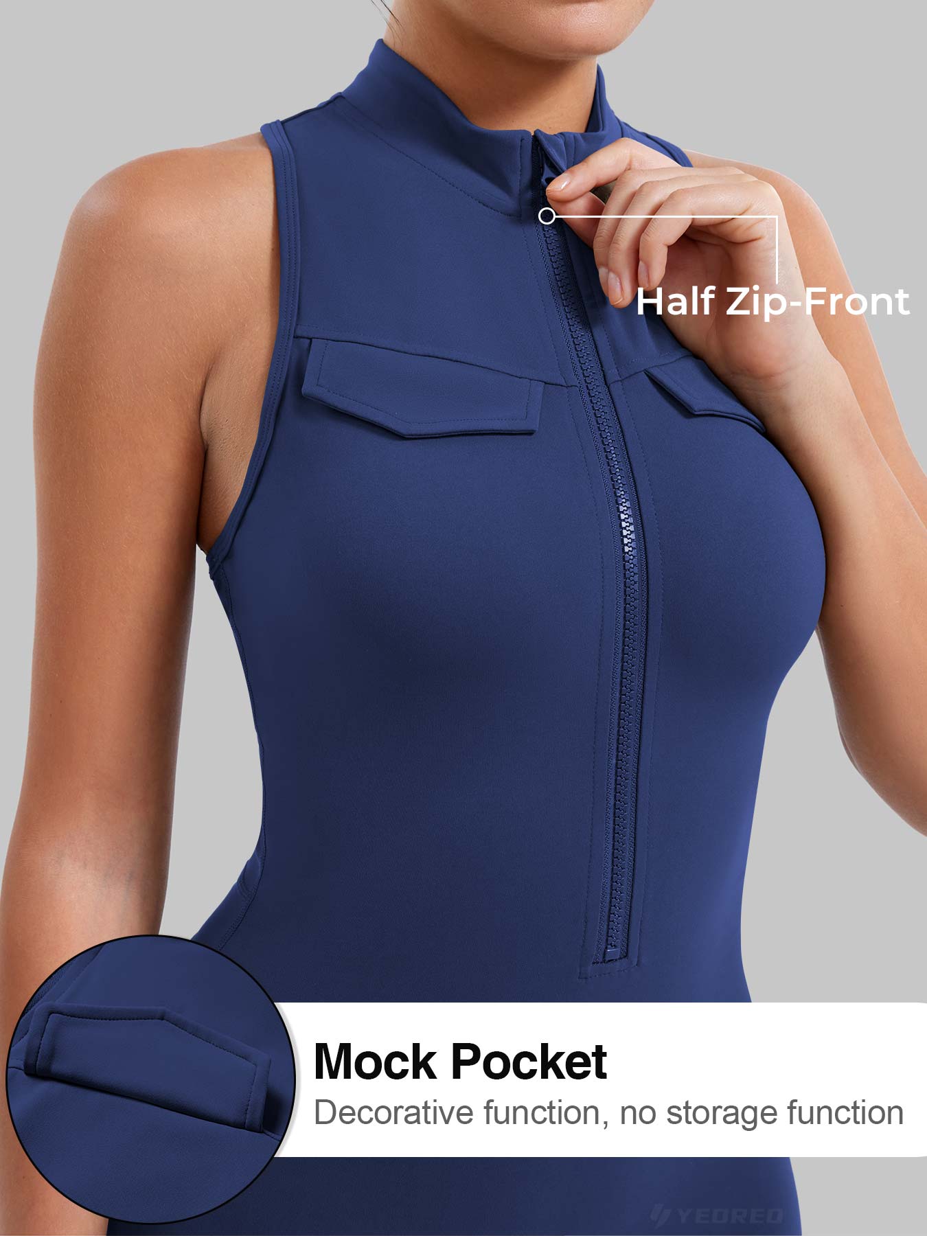 Lyne London™ | Cargo Romper with Pockets