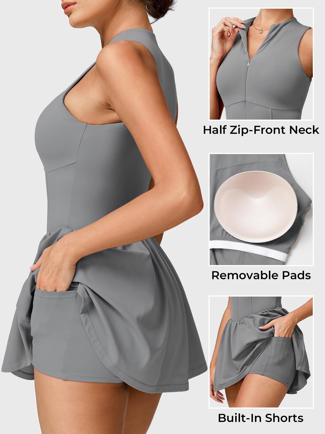 Lyne London™ | Zipper Tennis Dress