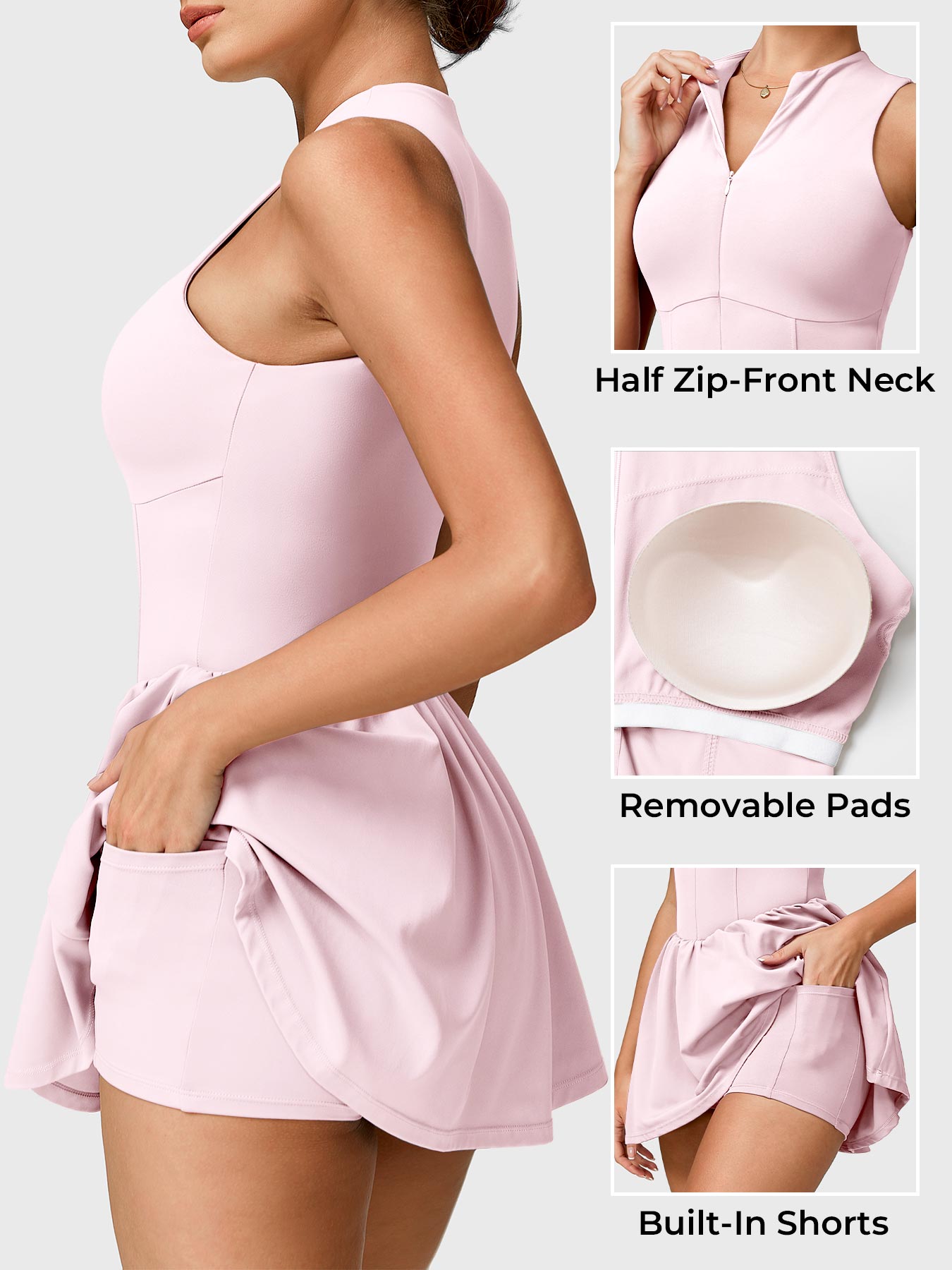 Lyne London™ | Zipper Tennis Dress