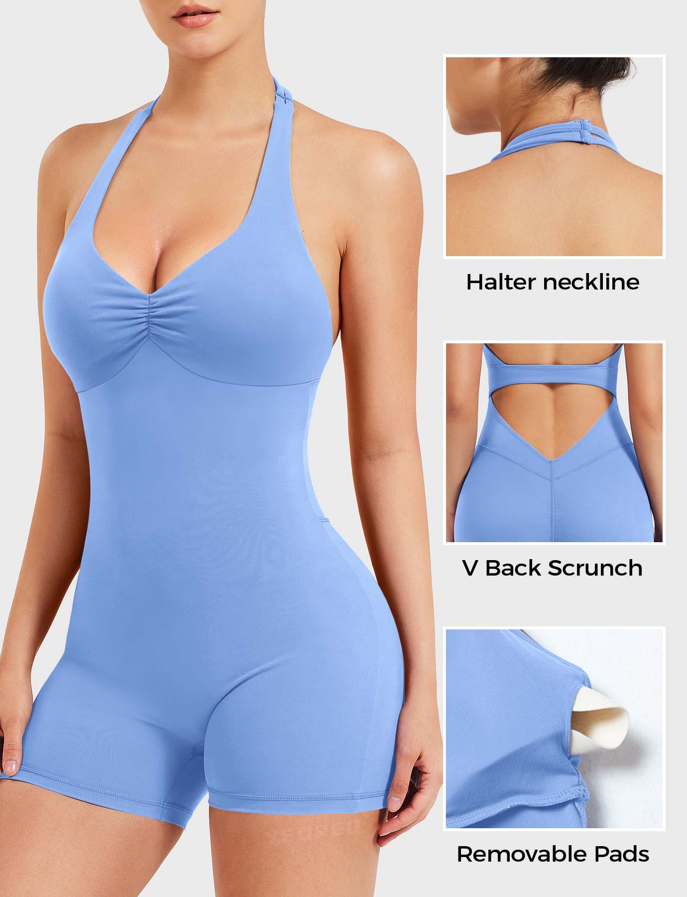 Lyne London™ | Backless Halter Romper