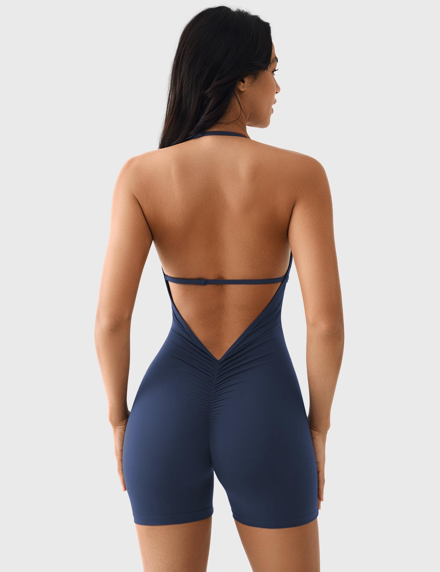 Lyne London™ | V Neck Backless Romper