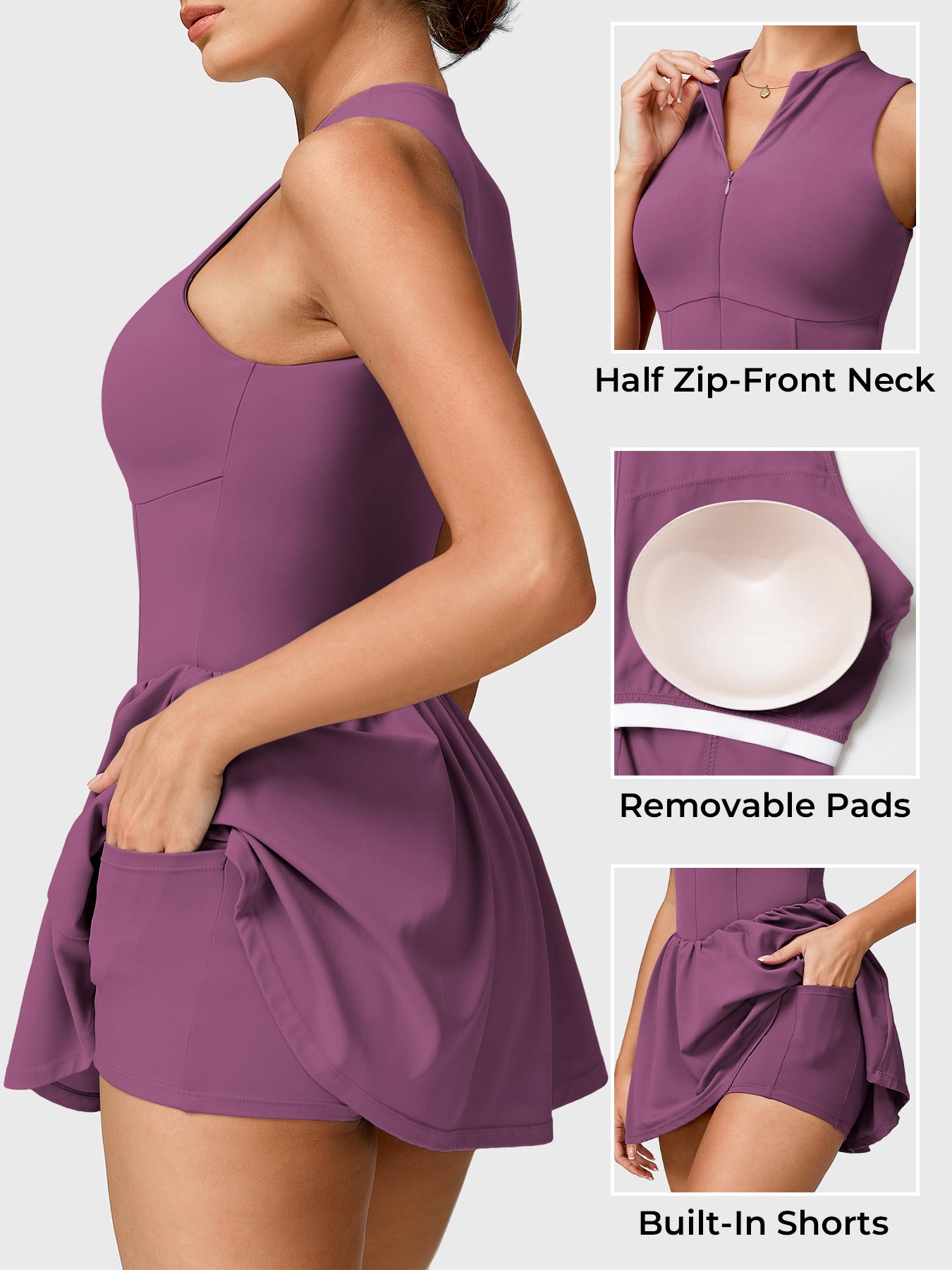 Lyne London™ | Zipper Tennis Dress