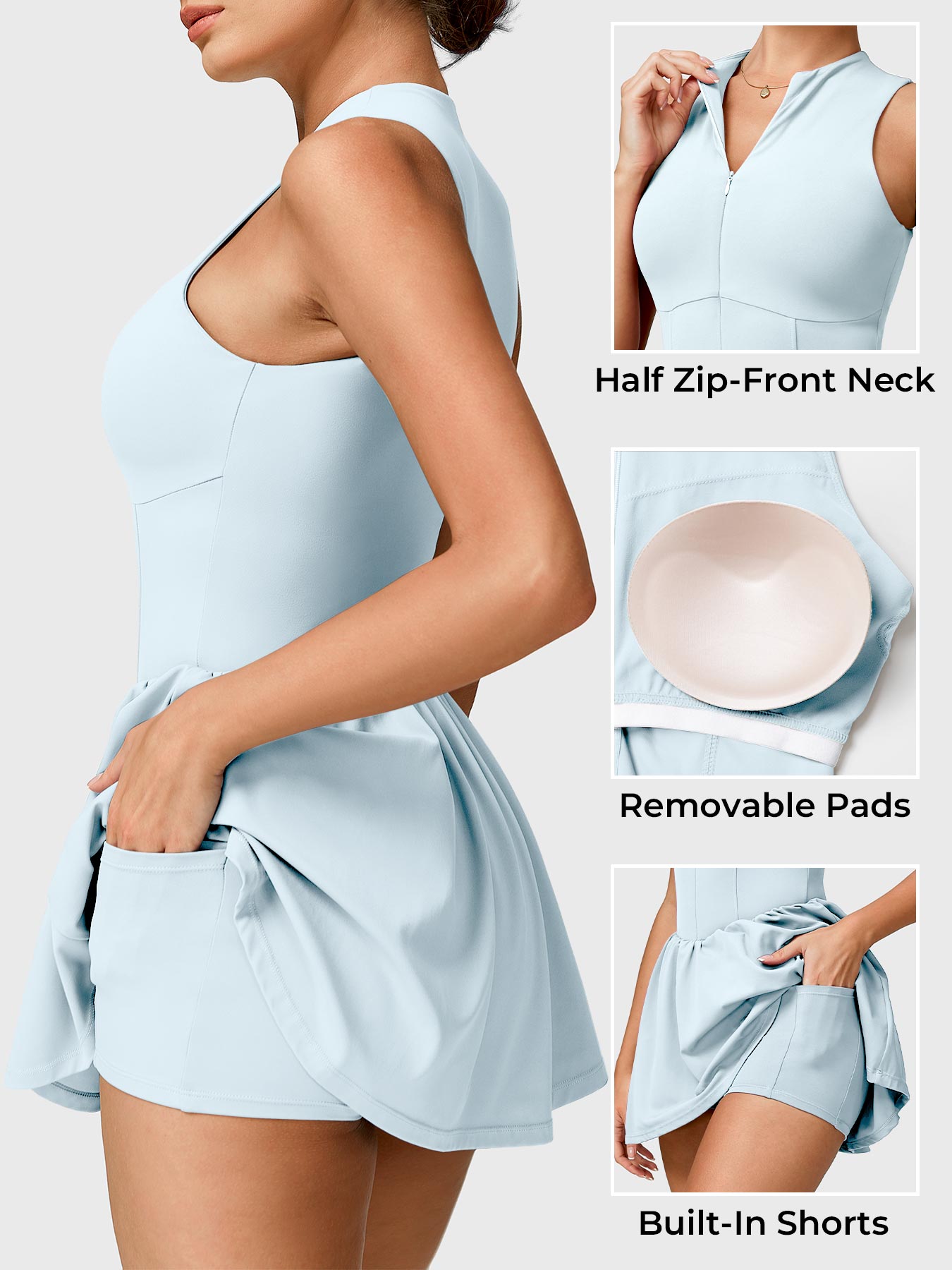 Lyne London™ | Zipper Tennis Dress