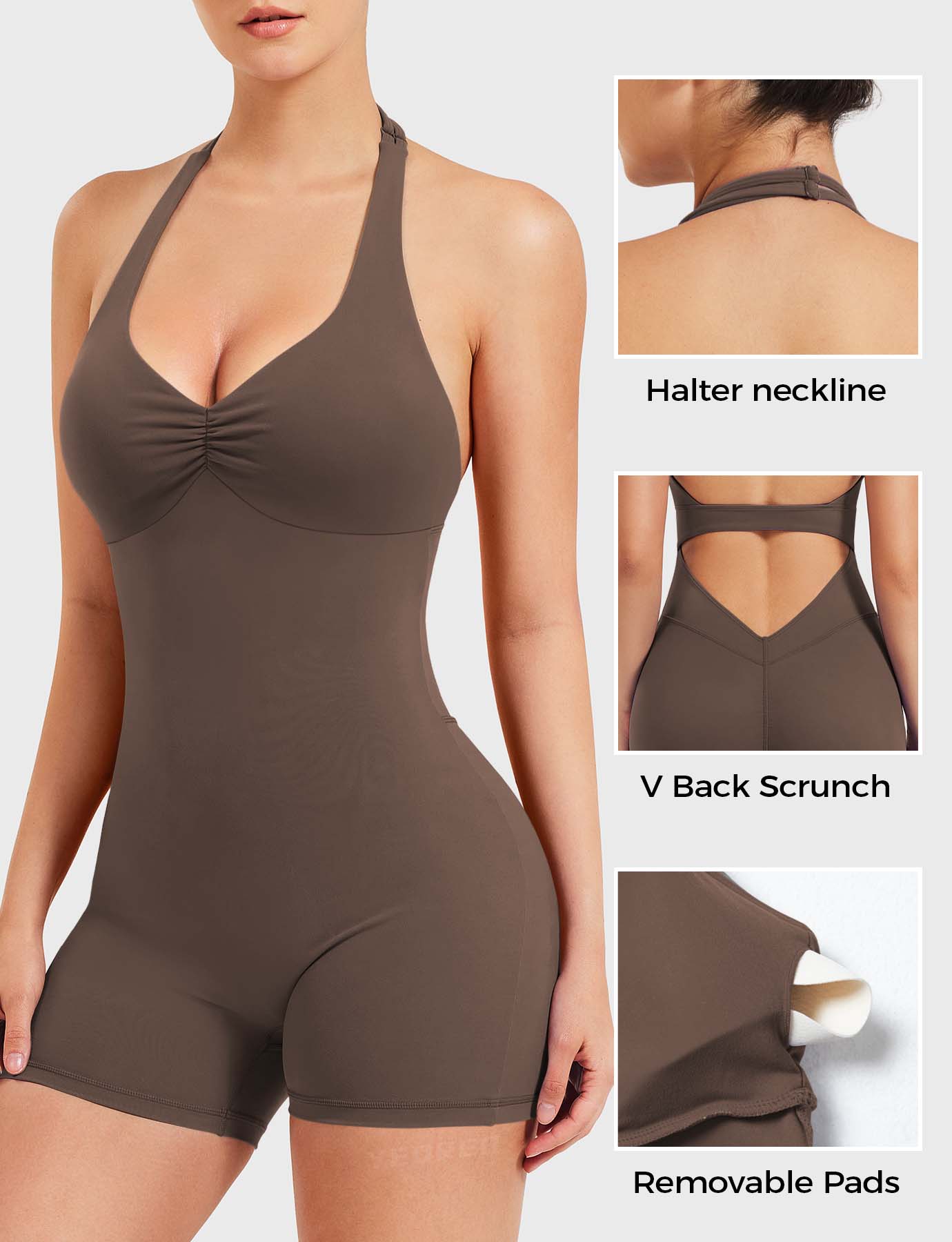 Lyne London™ | Backless Halter Romper