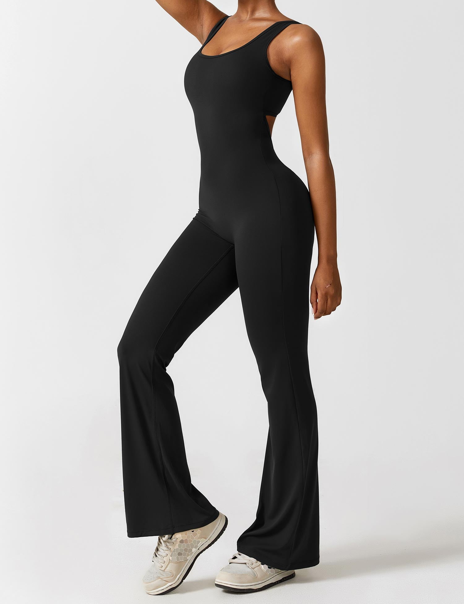 Lyne London™ | V-Back Flared Jumpsuit