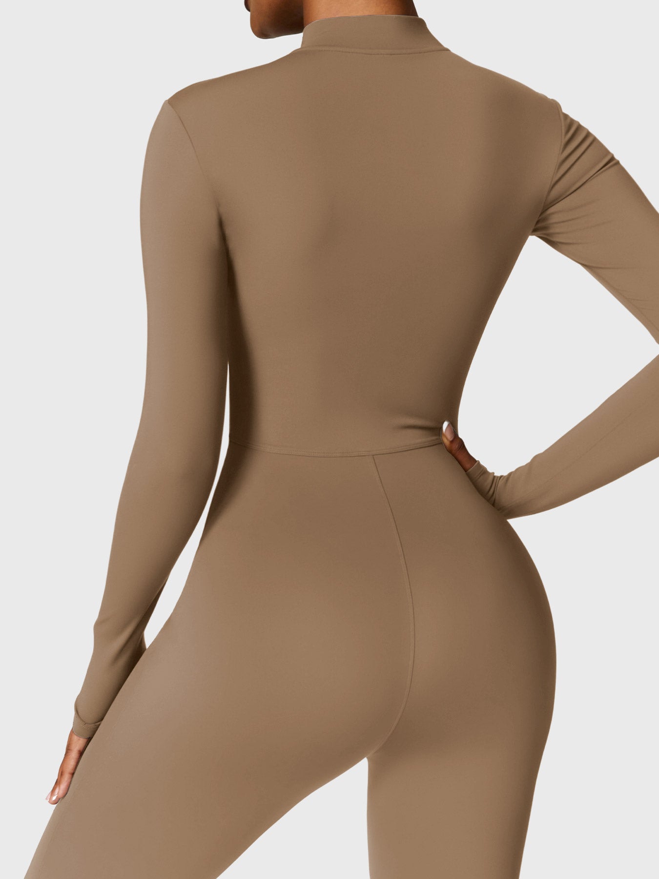 Lyne London™ | Long Sleeve Zipper Jumpsuit