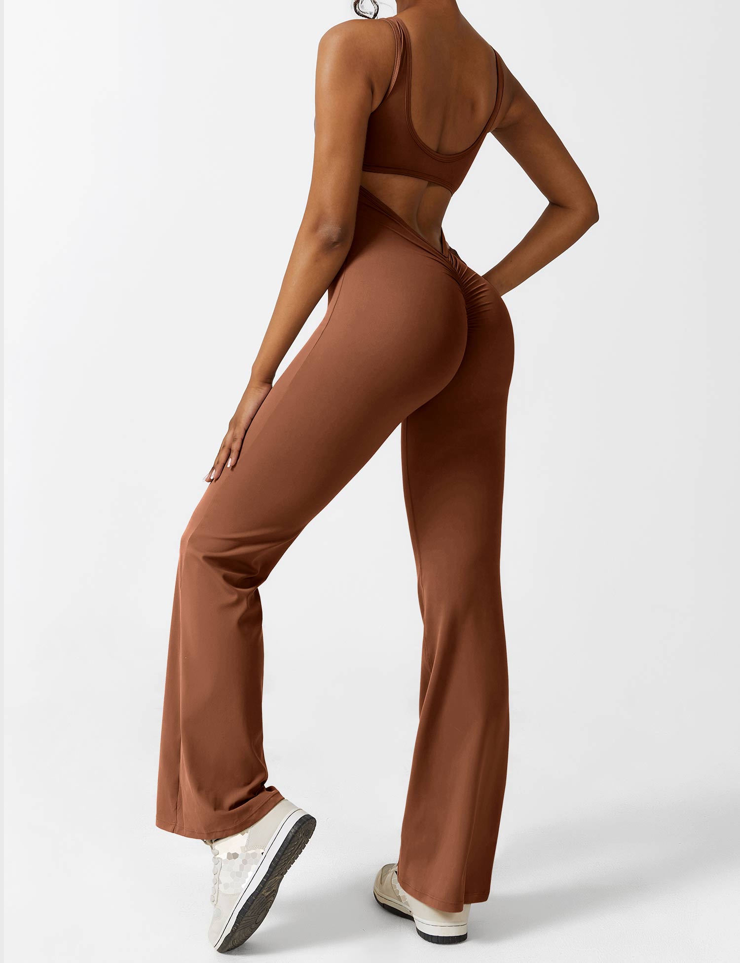 Lyne London™ | V-Back Flared Jumpsuit