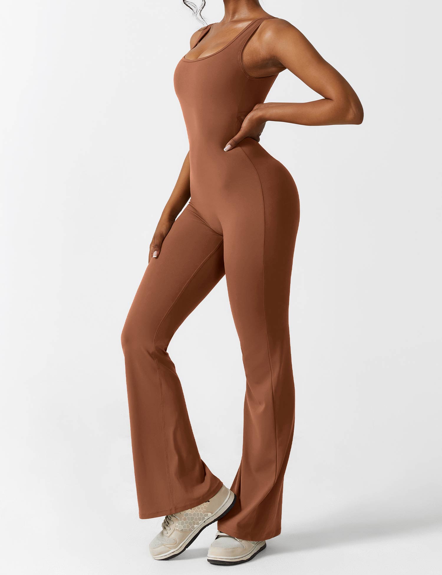 Lyne London™ | V-Back Flared Jumpsuit