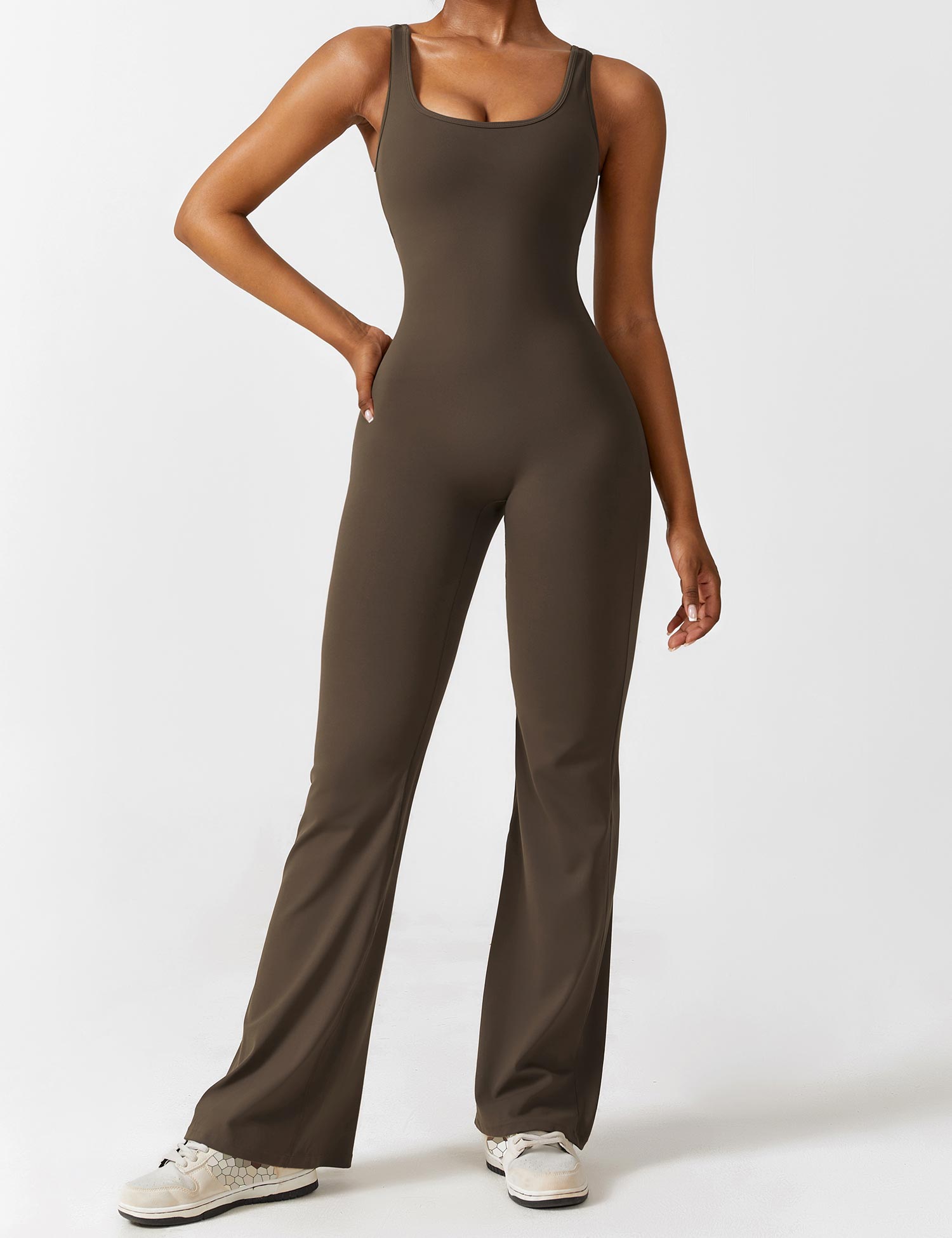 Lyne London™ | V-Back Flared Jumpsuit