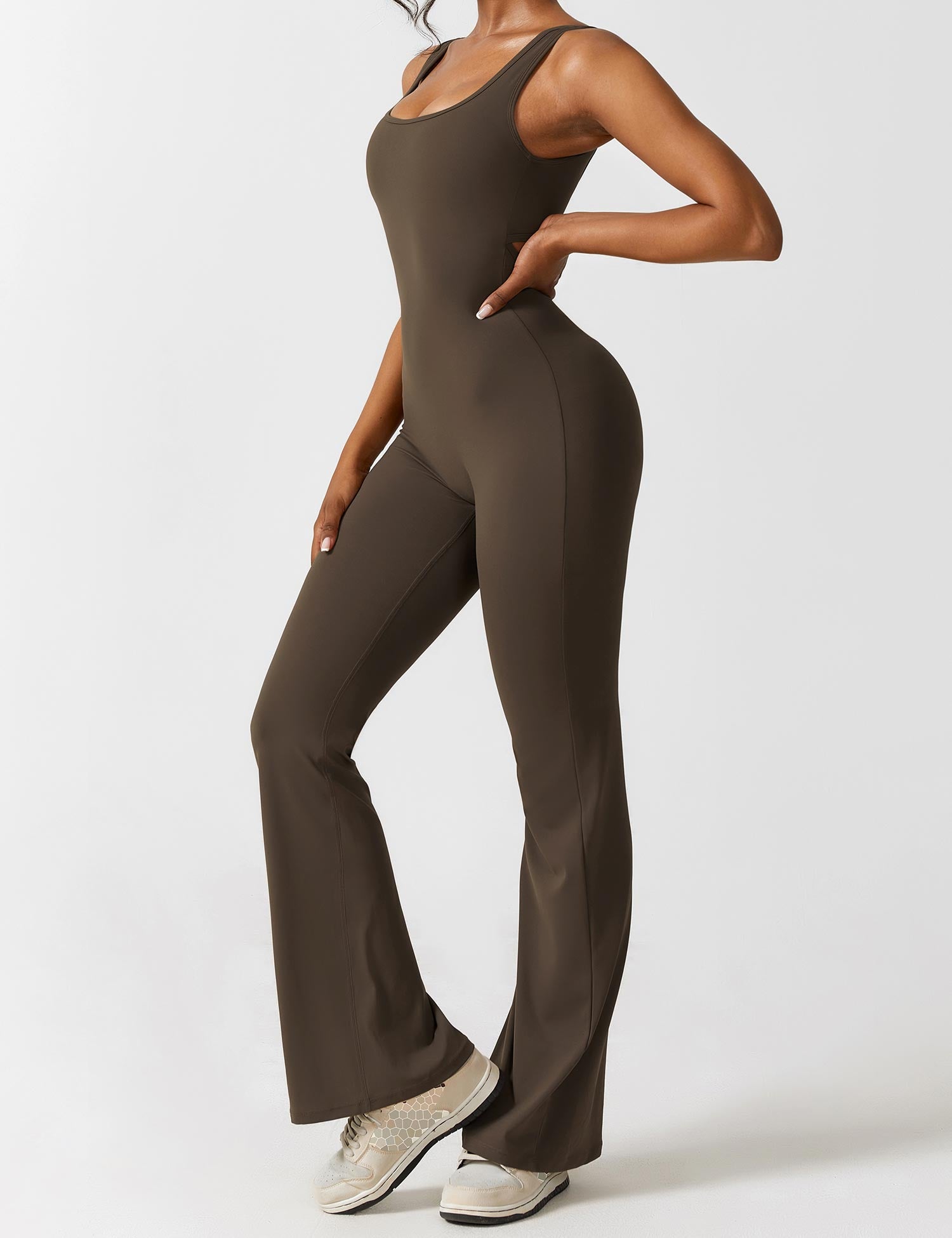 Lyne London™ | V-Back Flared Jumpsuit