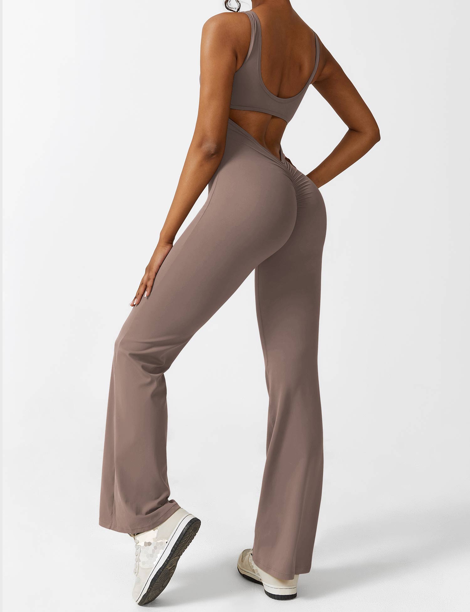 Lyne London™ | V-Back Flared Jumpsuit