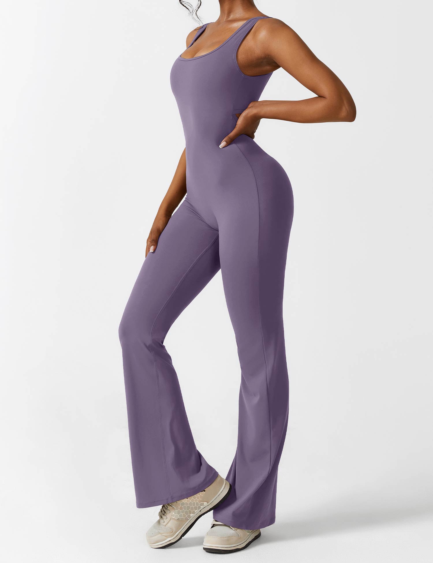 Lyne London™ | V-Back Flared Jumpsuit
