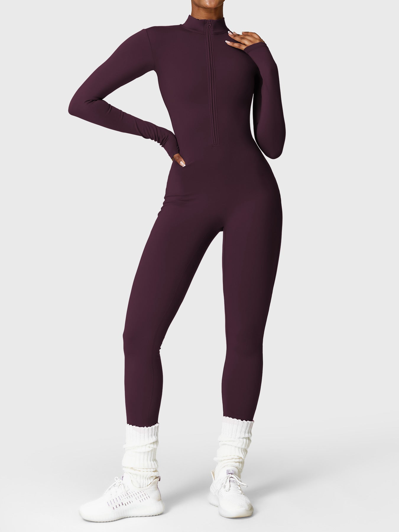 Lyne London™ | Fleece Zipper Jumpsuit