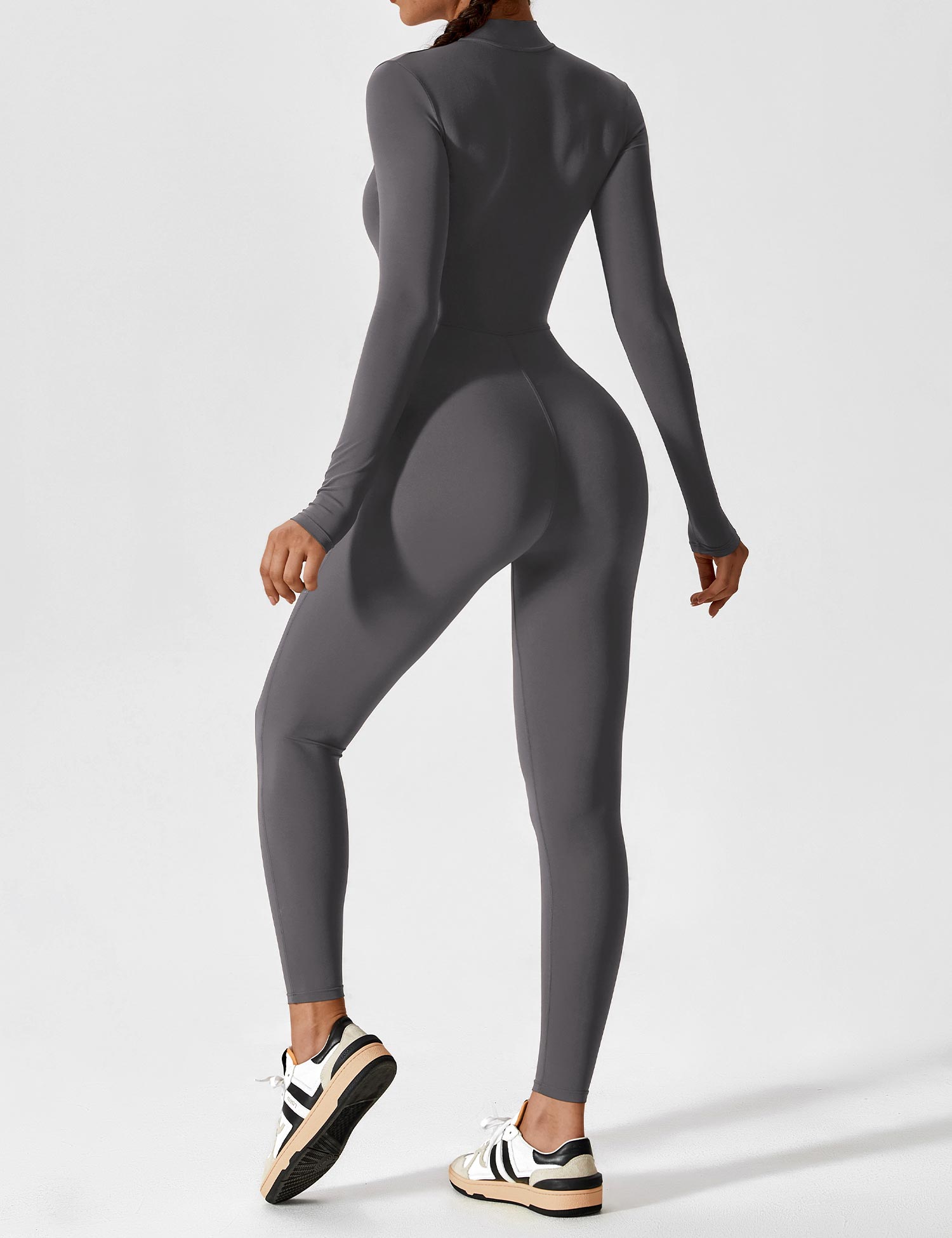 Lyne London™ | Long Sleeve Zipper Jumpsuit