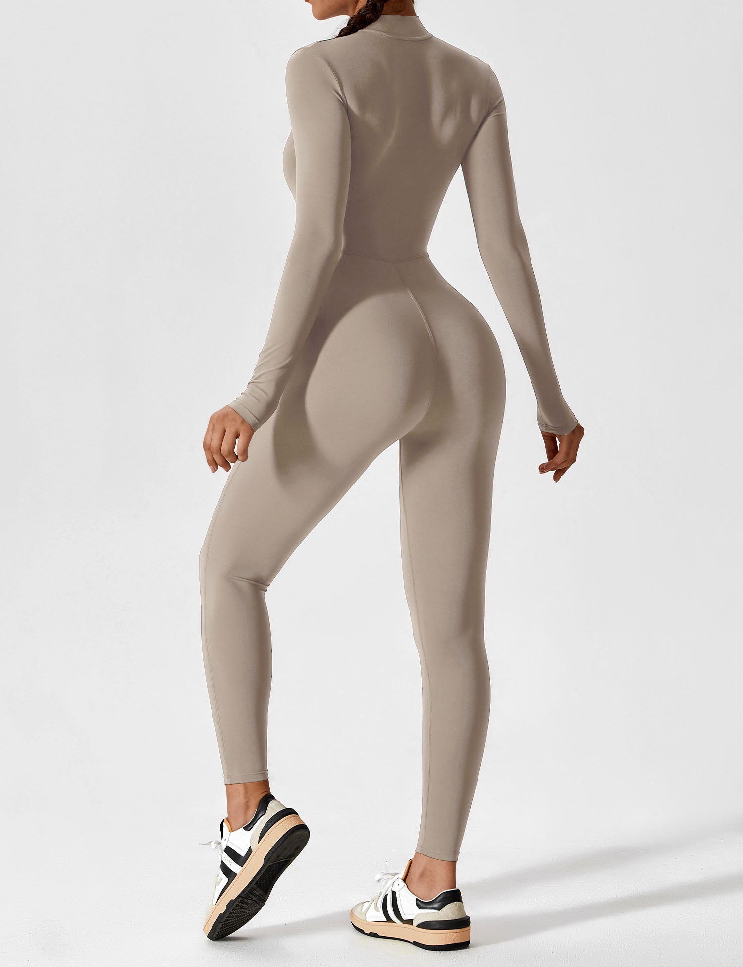 Lyne London™ | Long Sleeve Zipper Jumpsuit