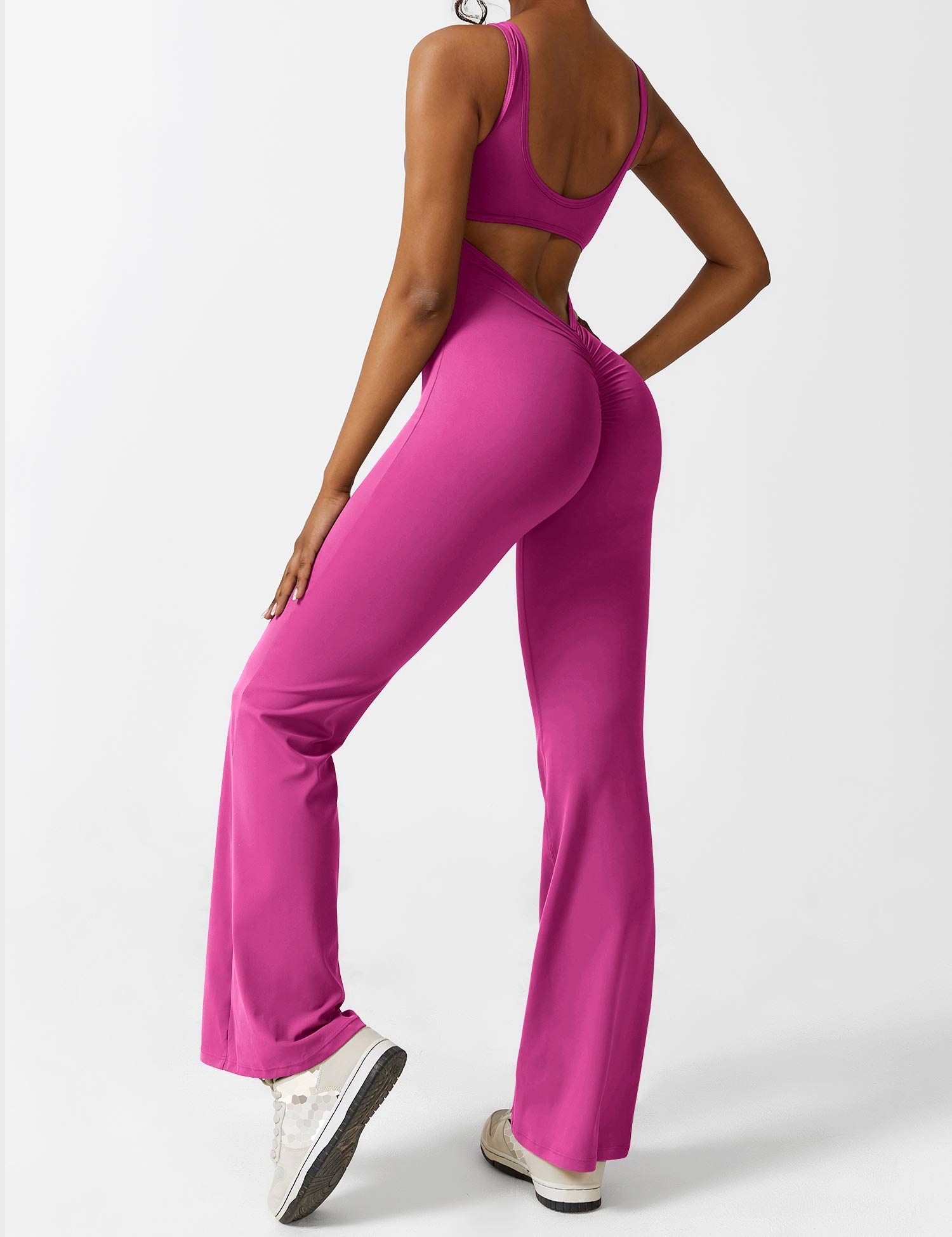 Lyne London™ | V-Back Flared Jumpsuit