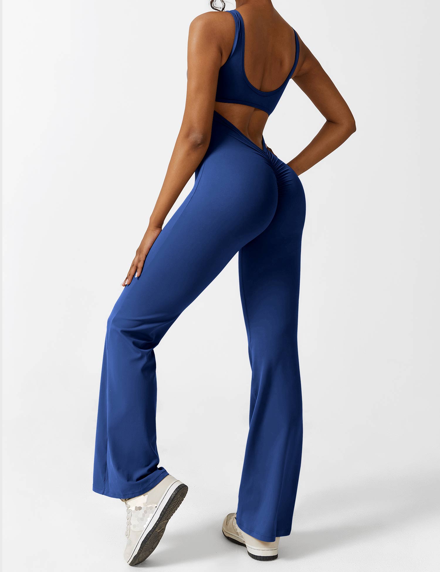 Lyne London™ | V-Back Flared Jumpsuit