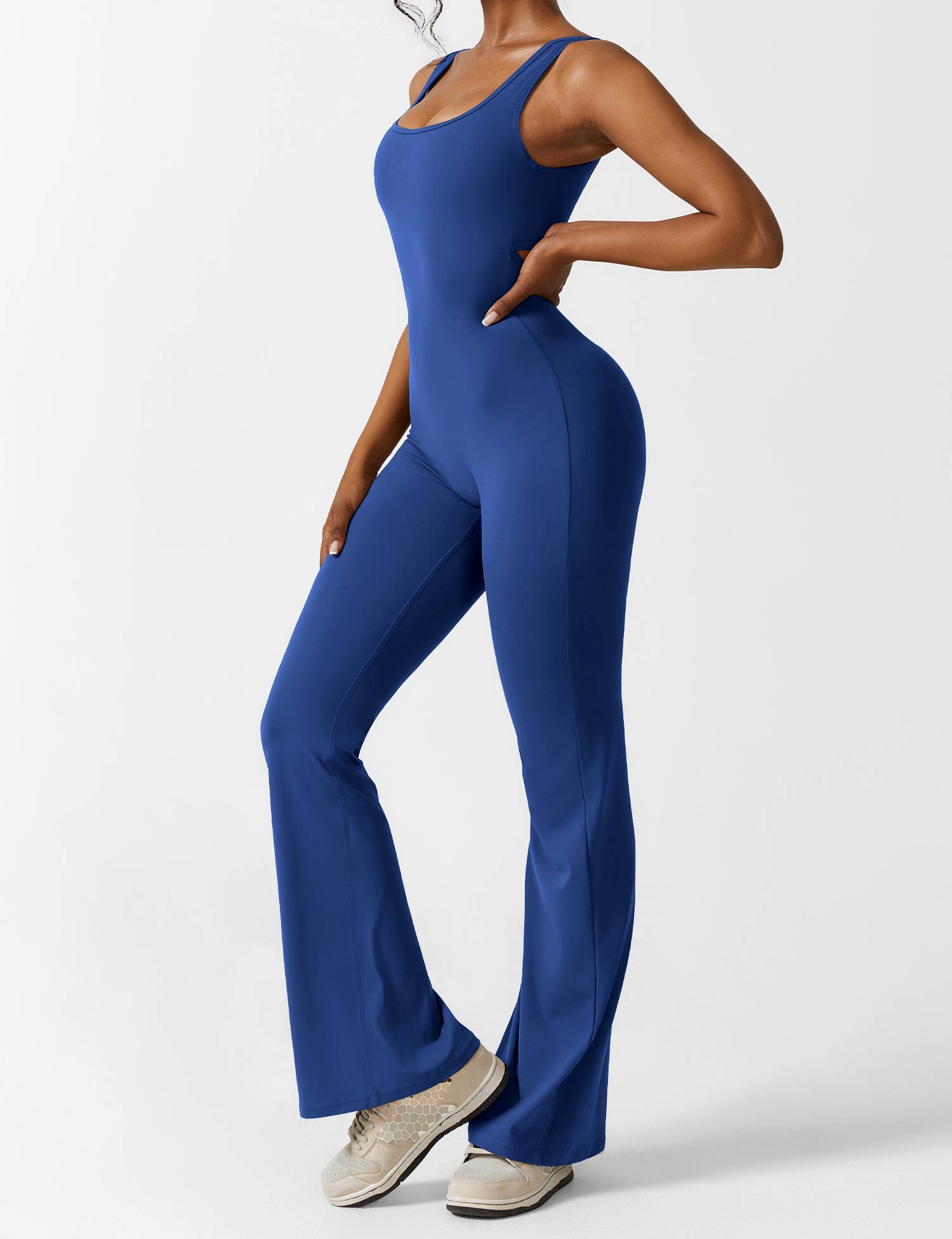Lyne London™ | V-Back Flared Jumpsuit