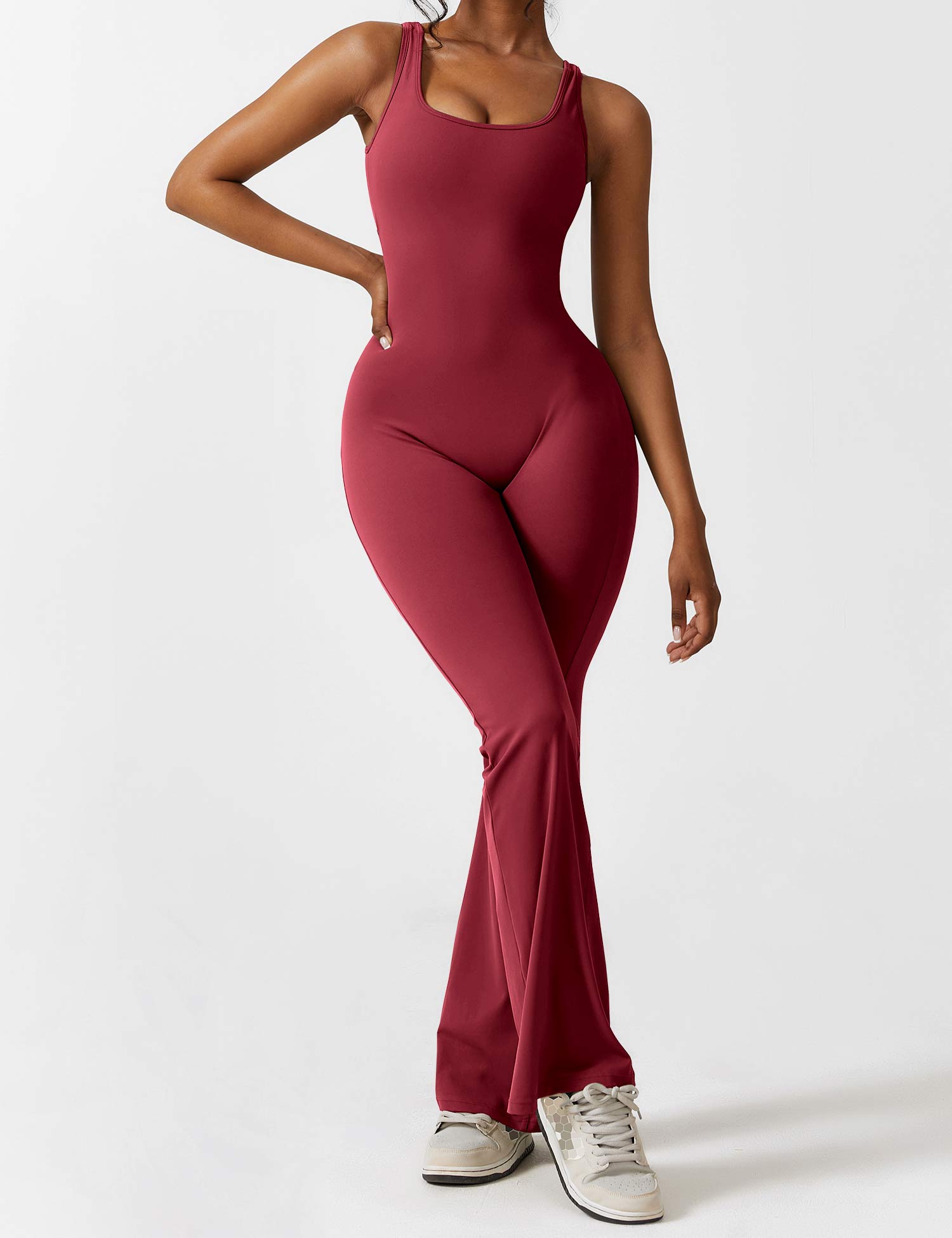 Lyne London™ | V-Back Flared Jumpsuit
