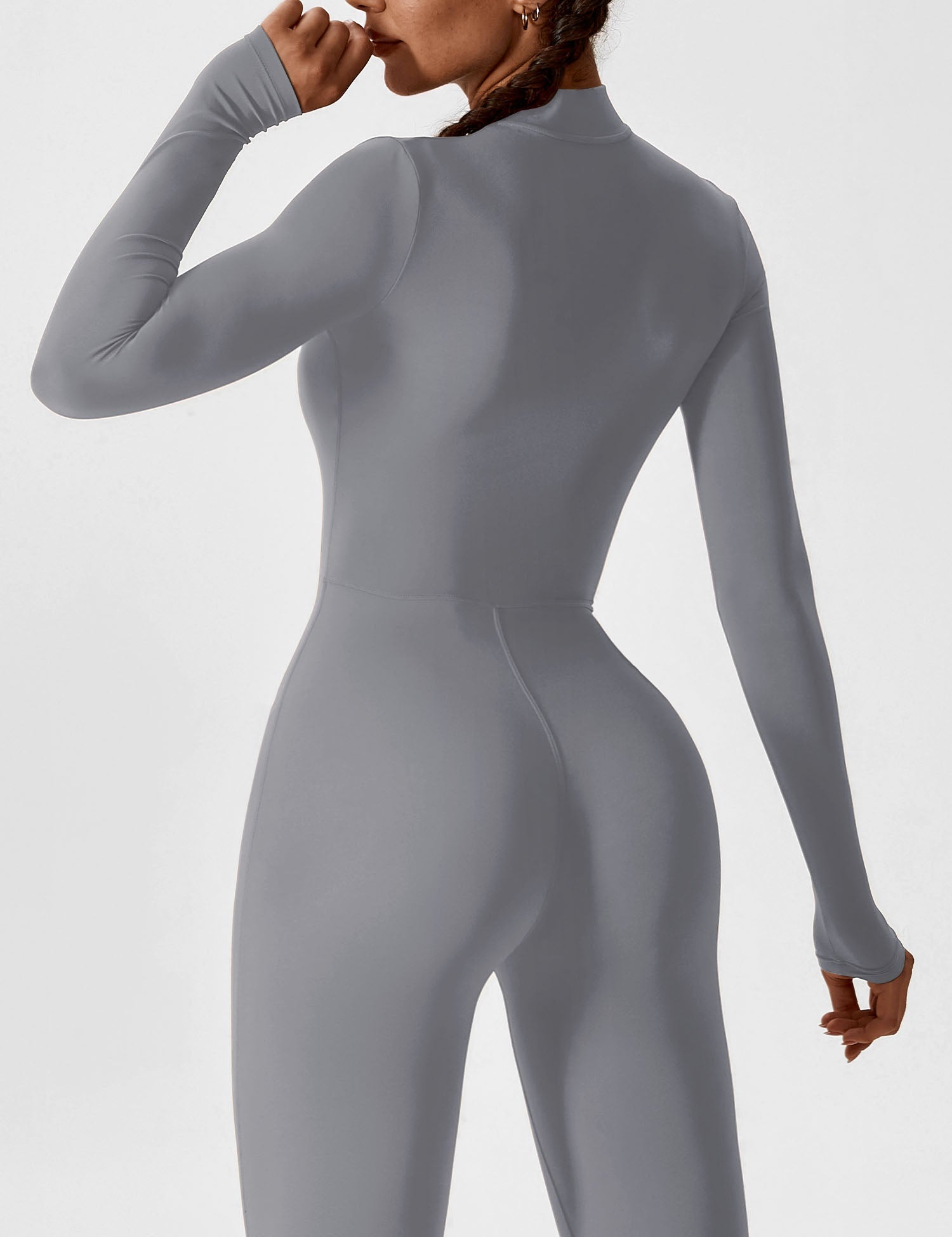 Lyne London™ | Long Sleeve Zipper Jumpsuit