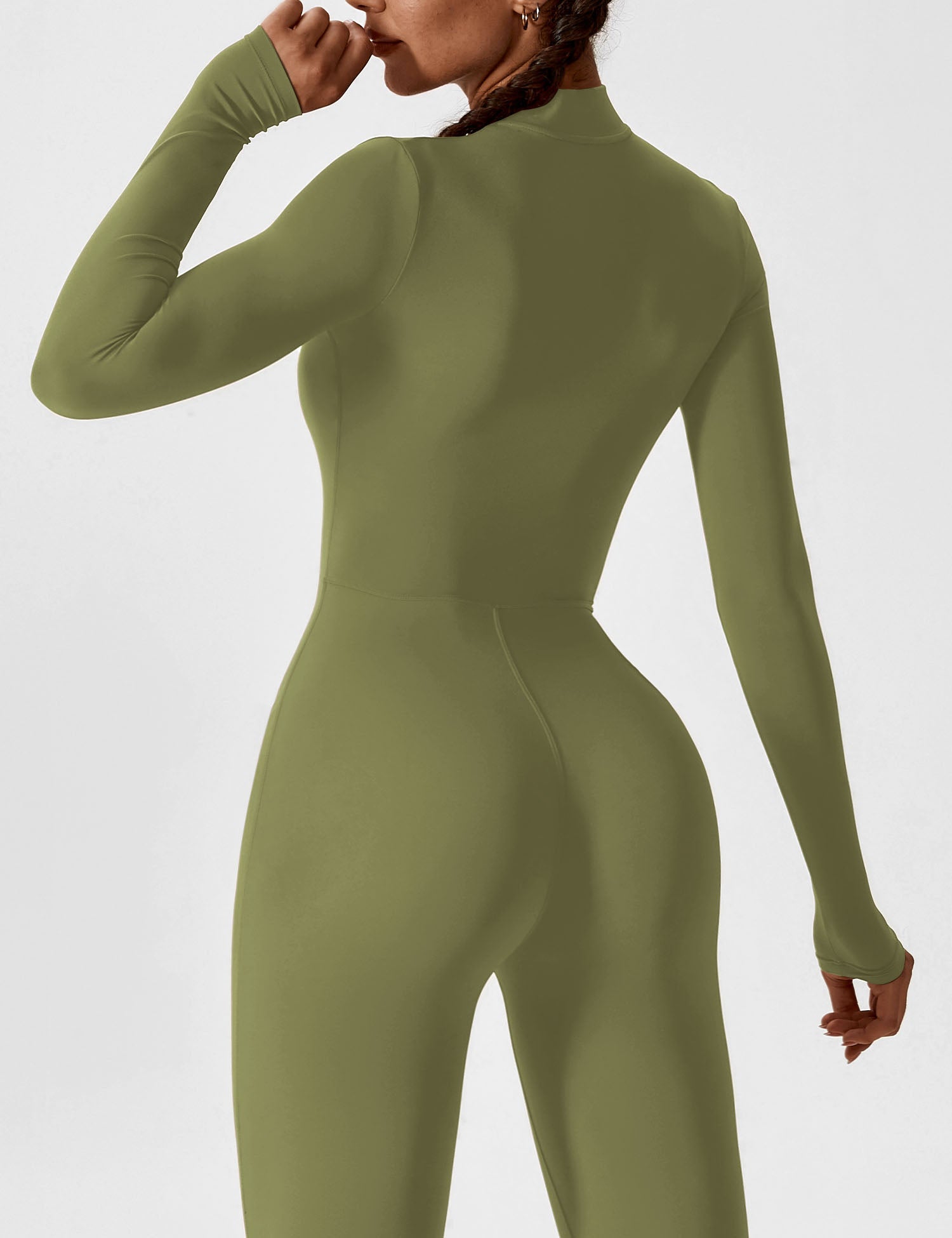 Lyne London™ | Long Sleeve Zipper Jumpsuit