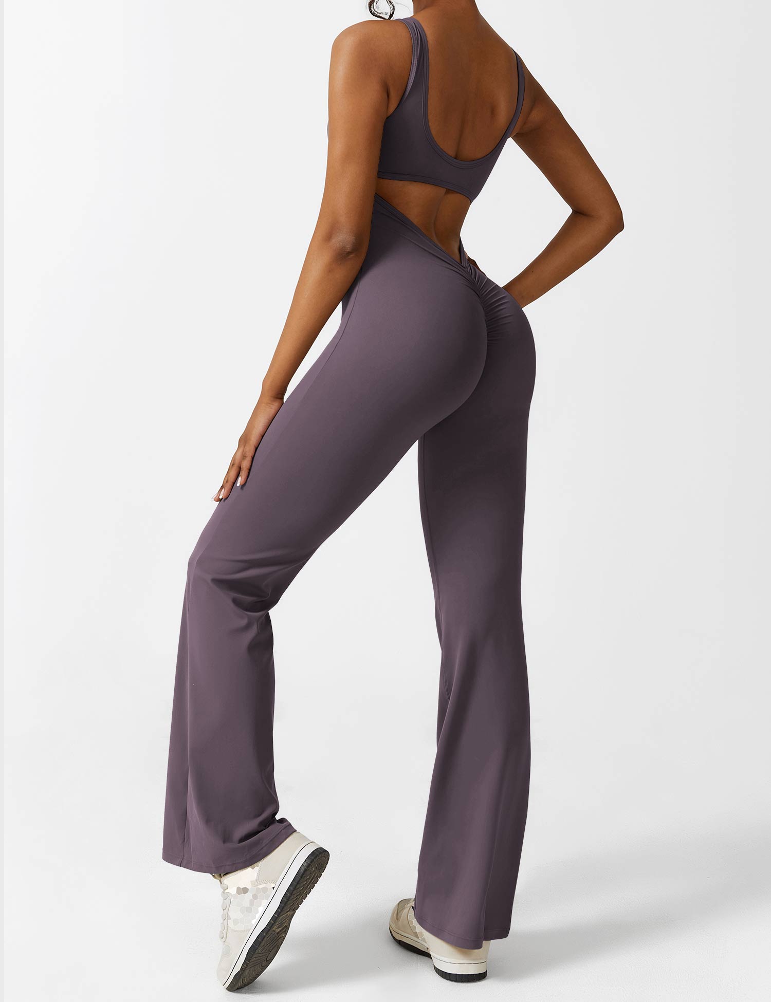 Lyne London™ | V-Back Flared Jumpsuit