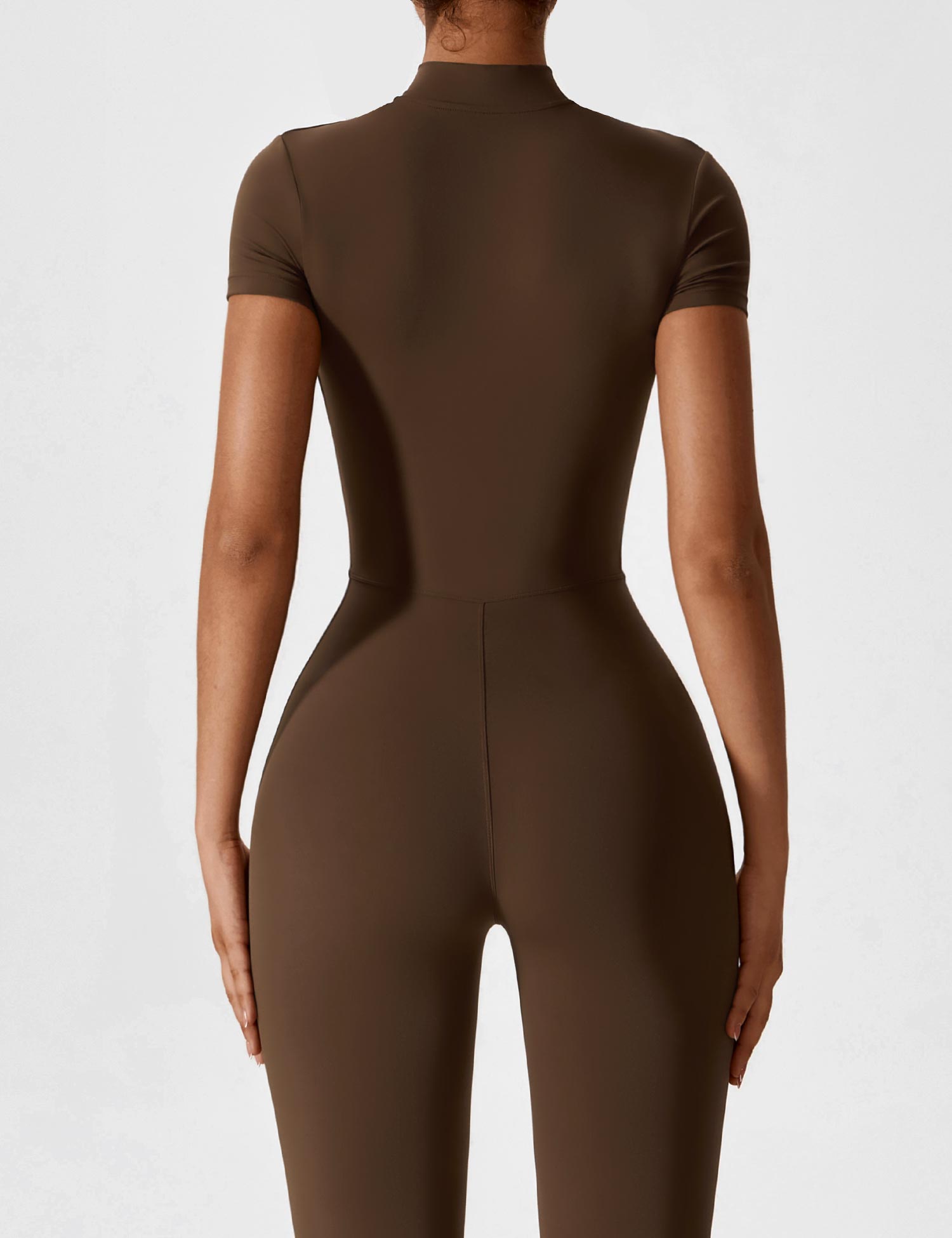Lyne London™ | Short Sleeve Zipper Jumpsuit