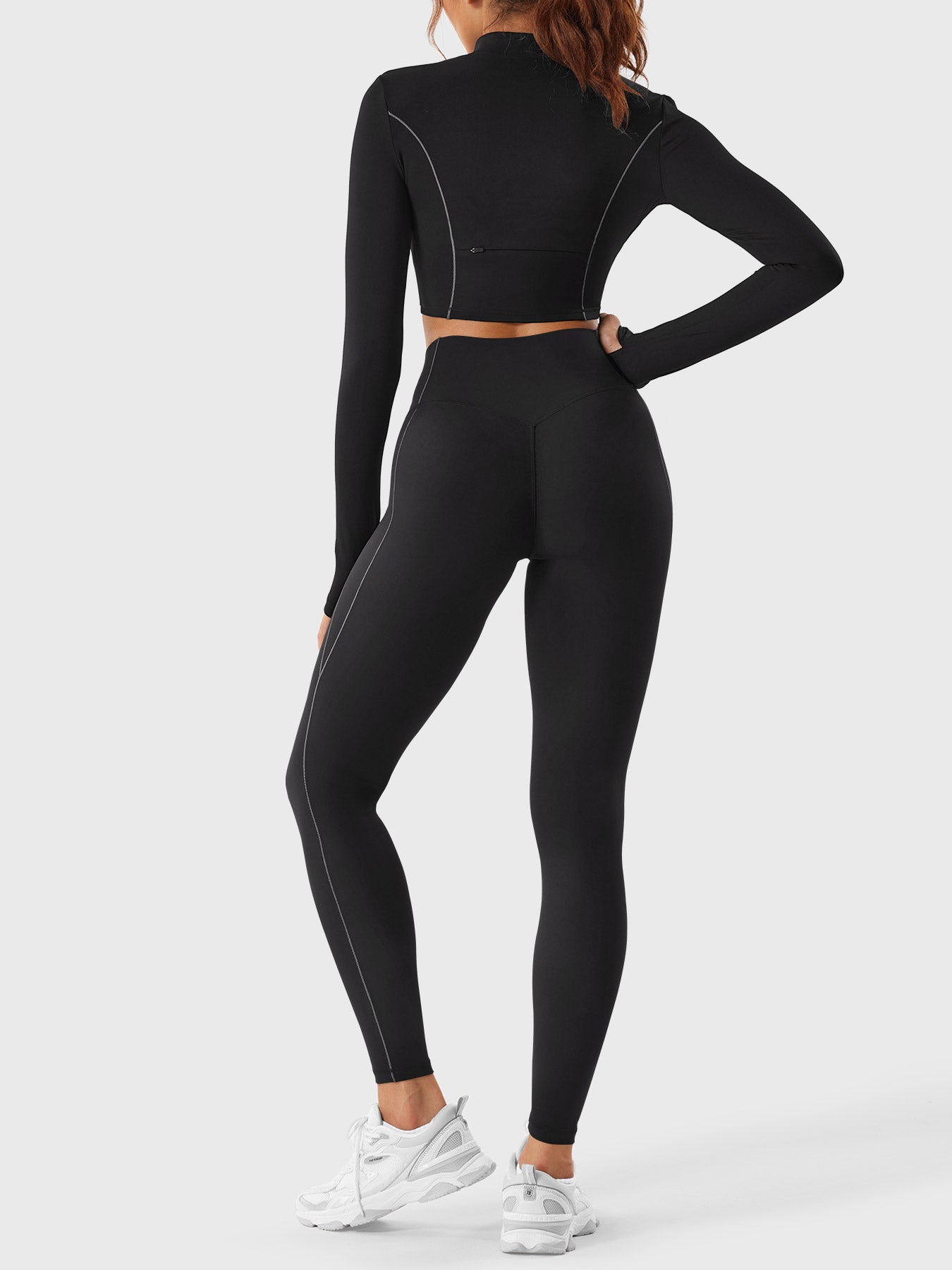 Lyne London™ | Half Zip Crop Top Legging Set