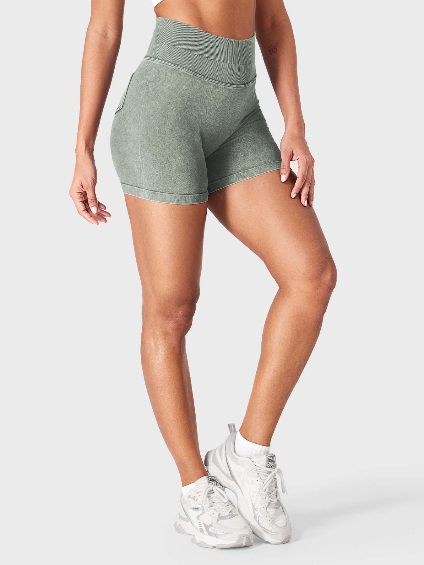 Lyne London™ | Denim Seamless Shorts