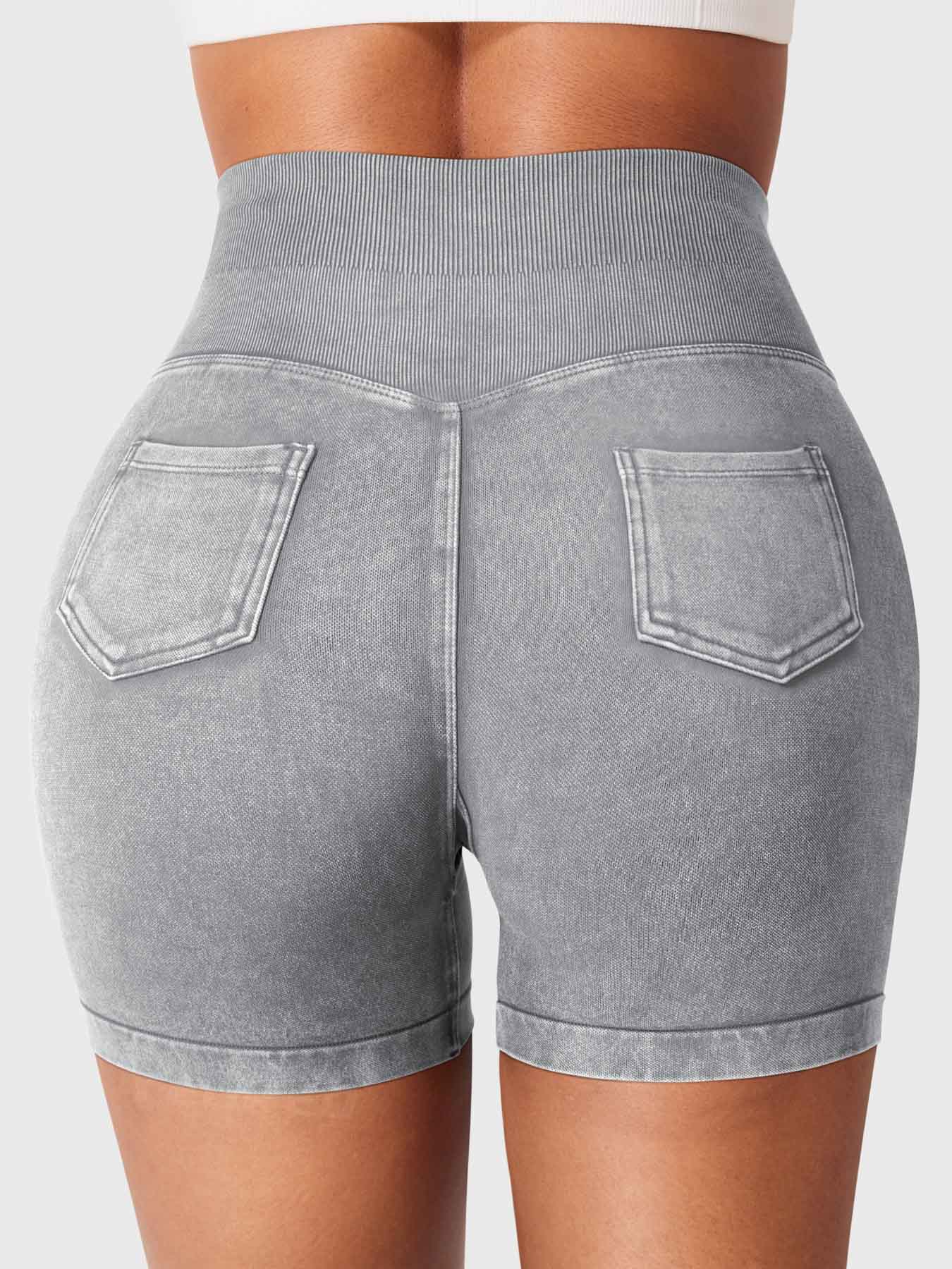 Lyne London™ | Denim Seamless Shorts