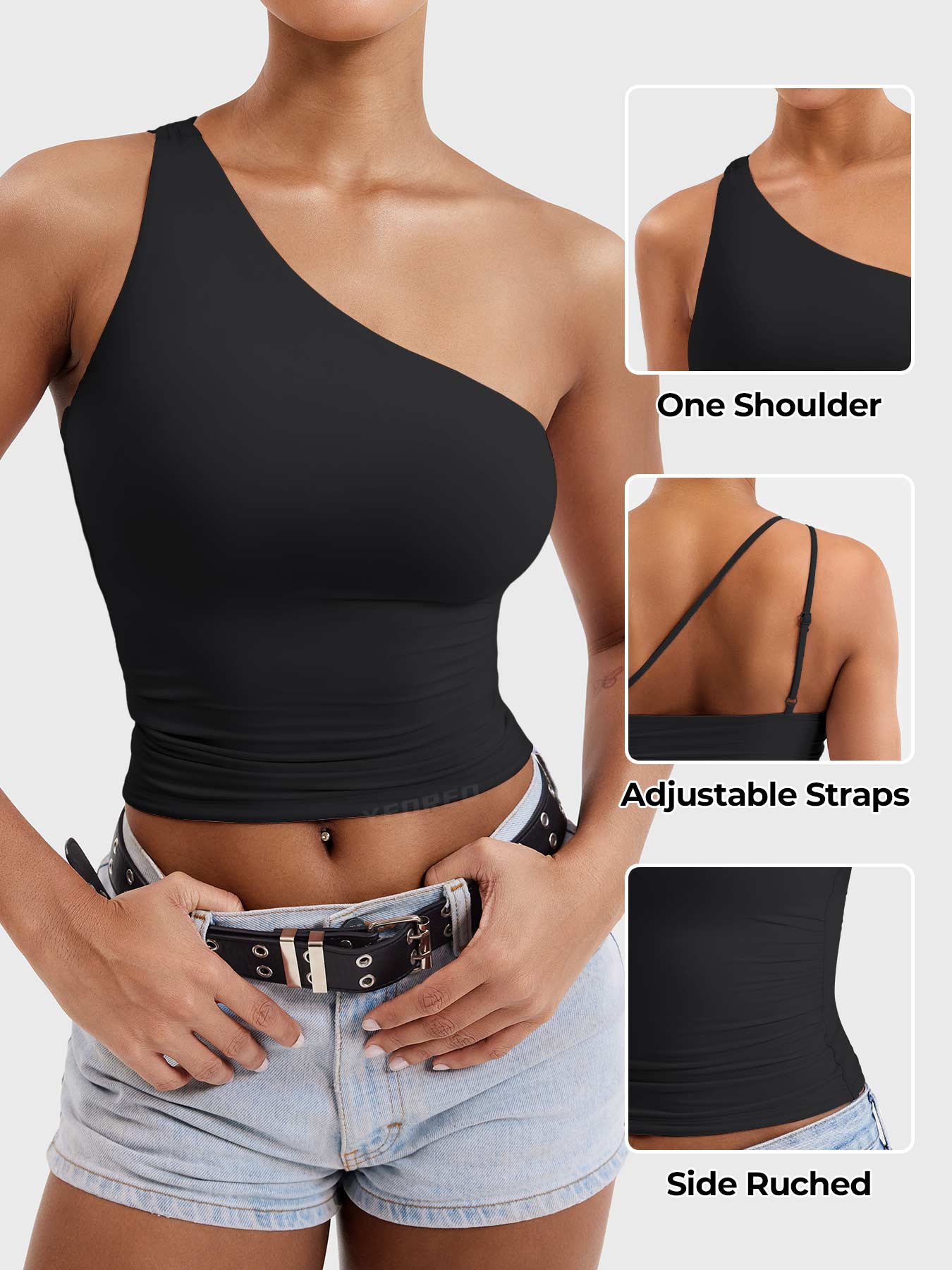 Lyne London™ | One Shoulder Tank Top