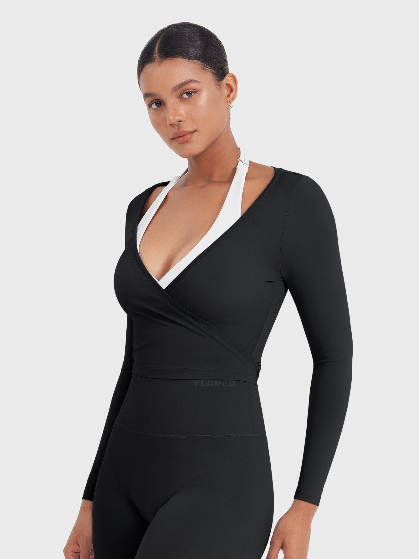 Lyne London™ | Long Sleeve Ballet Wrap Top