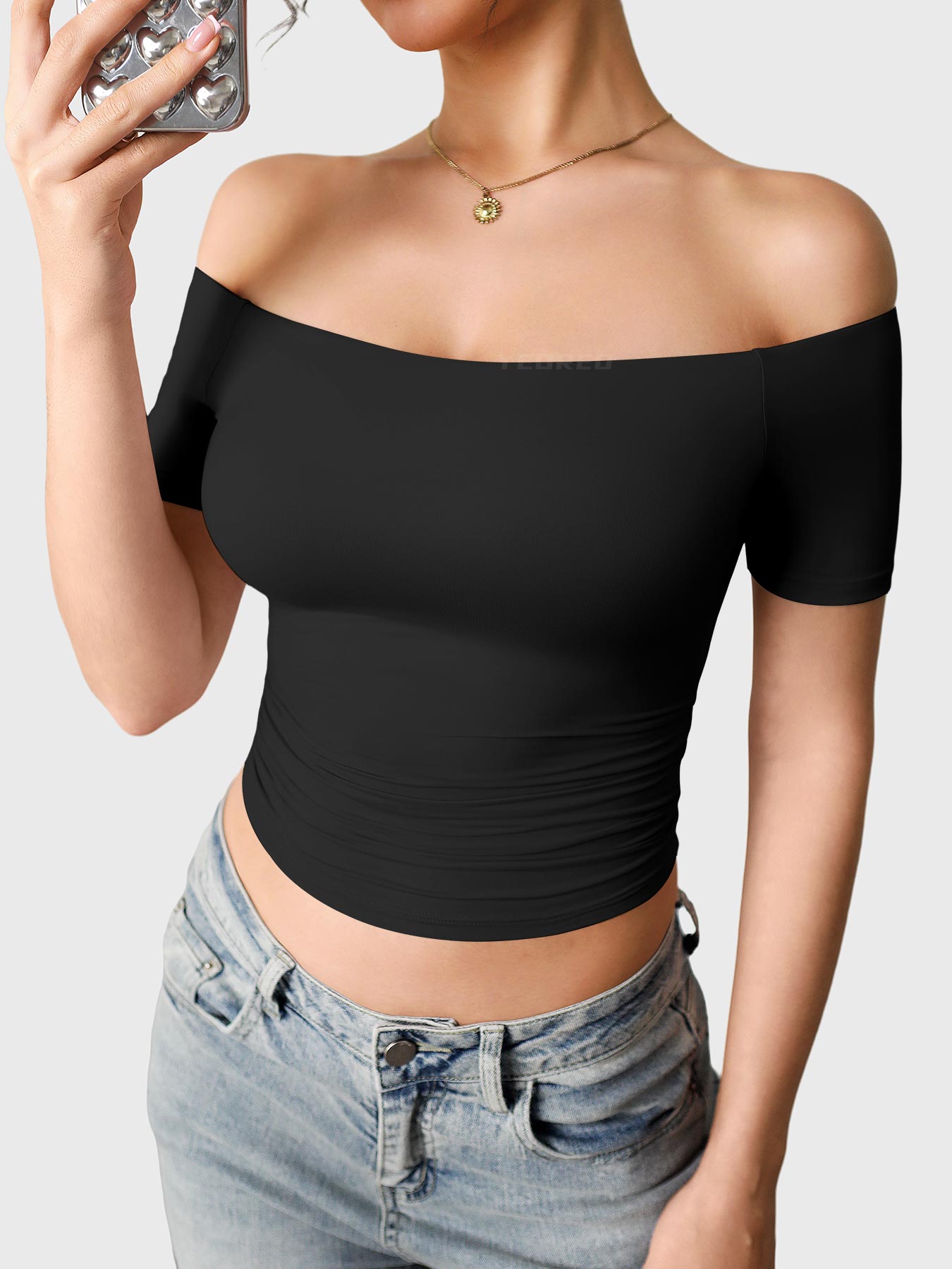 Lyne London™ | Off Shoulder Short Sleeves