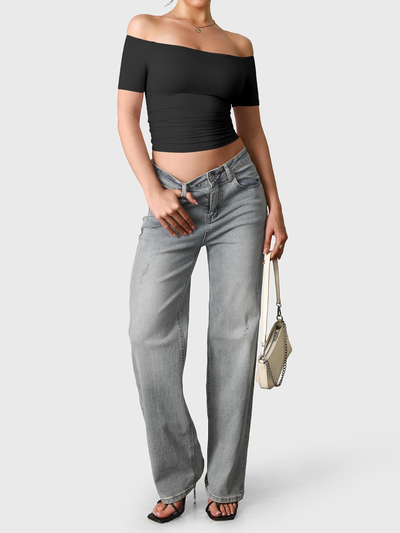 Lyne London™ | Off Shoulder Short Sleeves