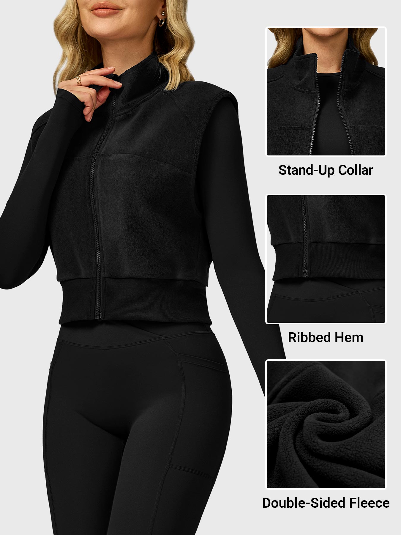 Lyne London™ | Cropped Fleece Vest