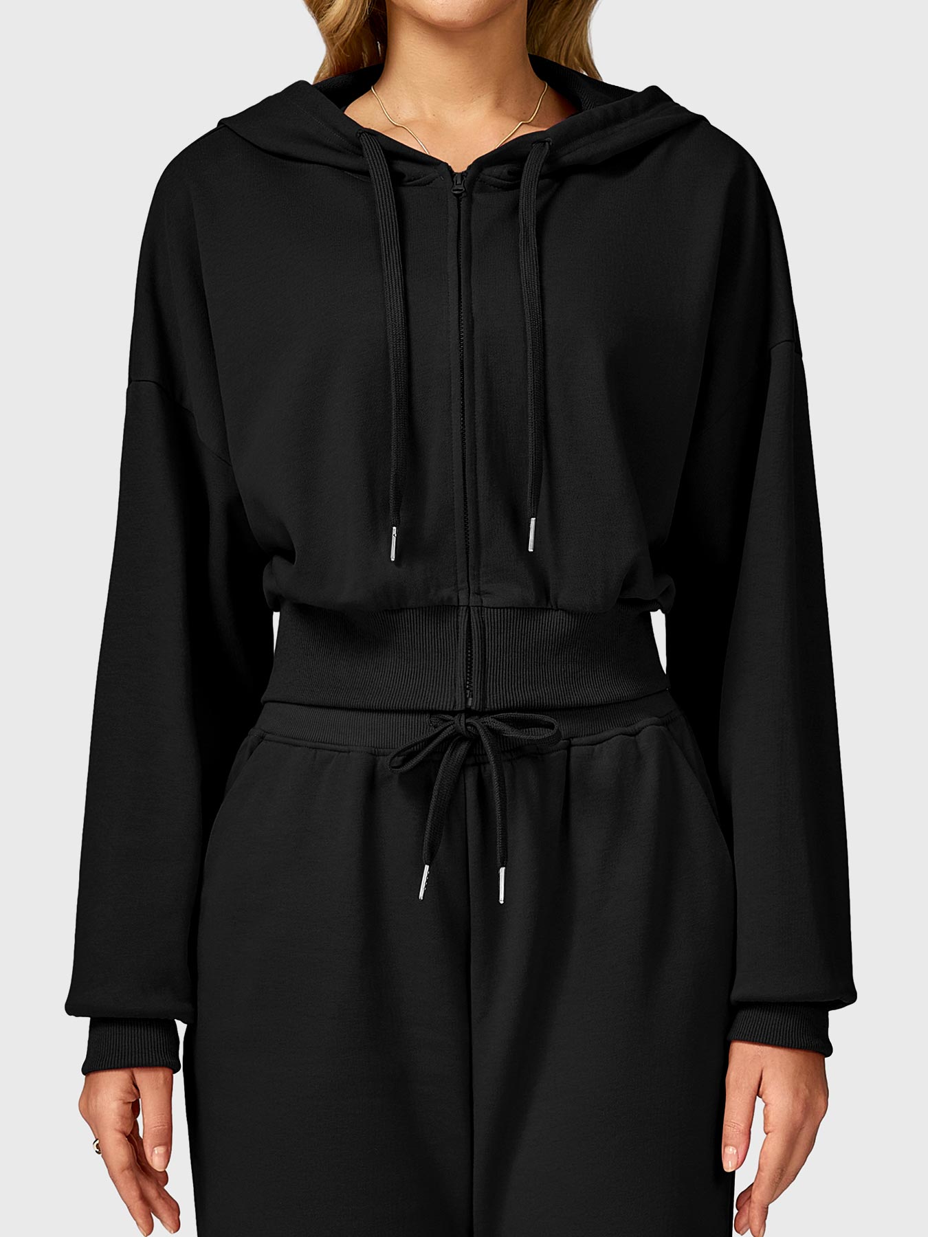 Lyne London™ | Cropped Zip Hoodie