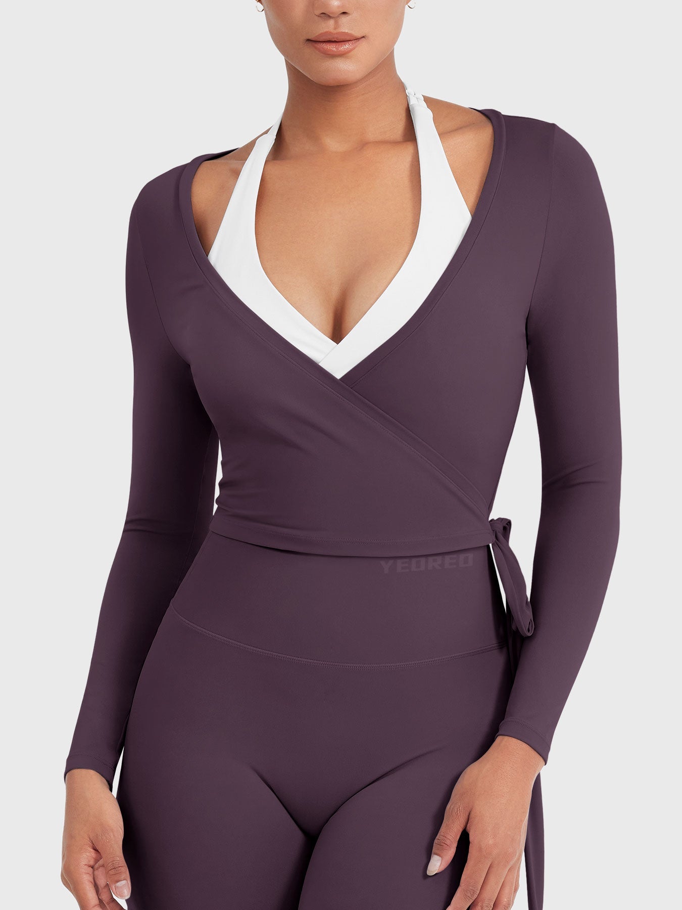 Lyne London™ | Long Sleeve Ballet Wrap Top