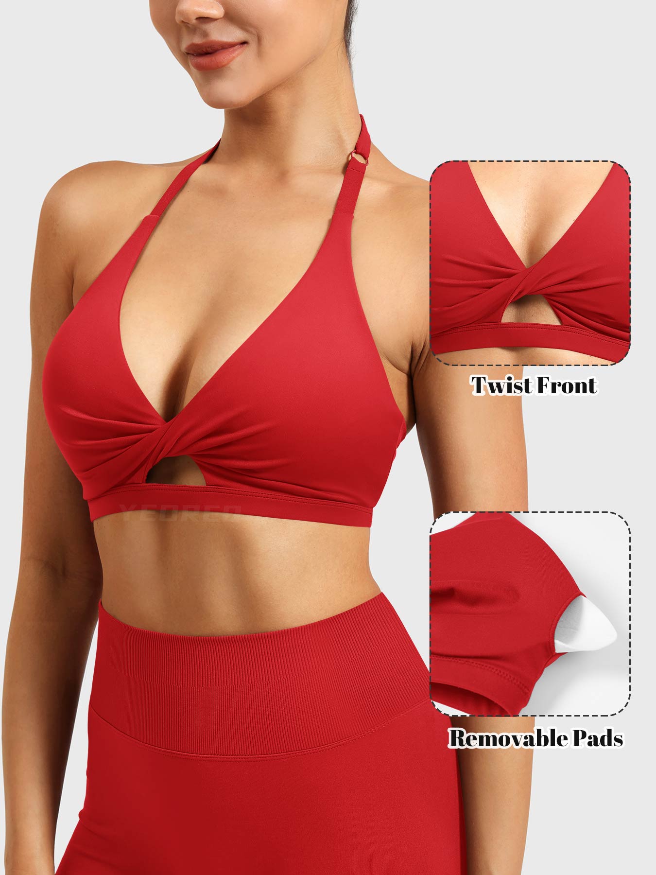 Lyne London™ | Twist Front Sports Bra