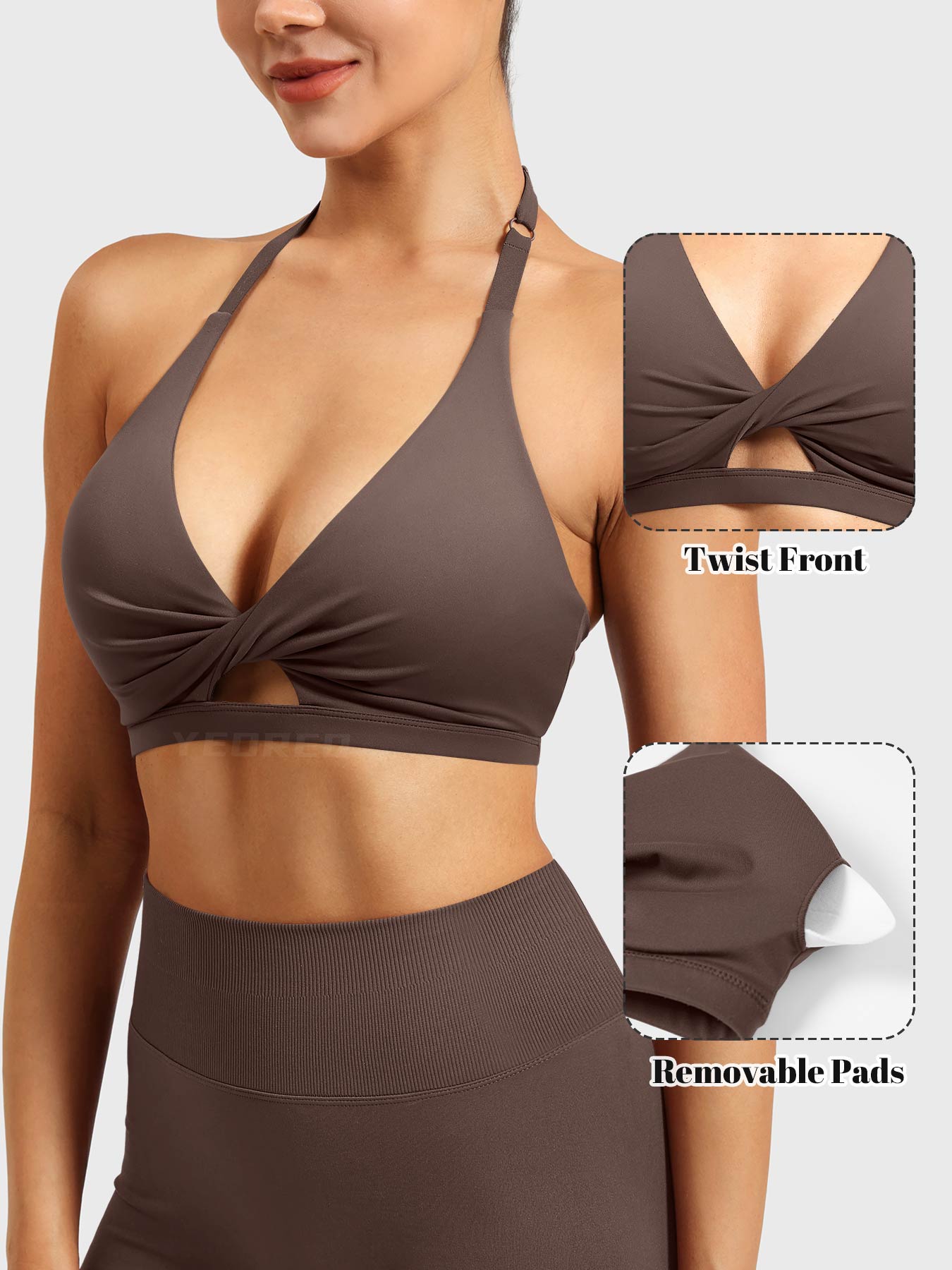 Lyne London™ | Twist Front Sports Bra