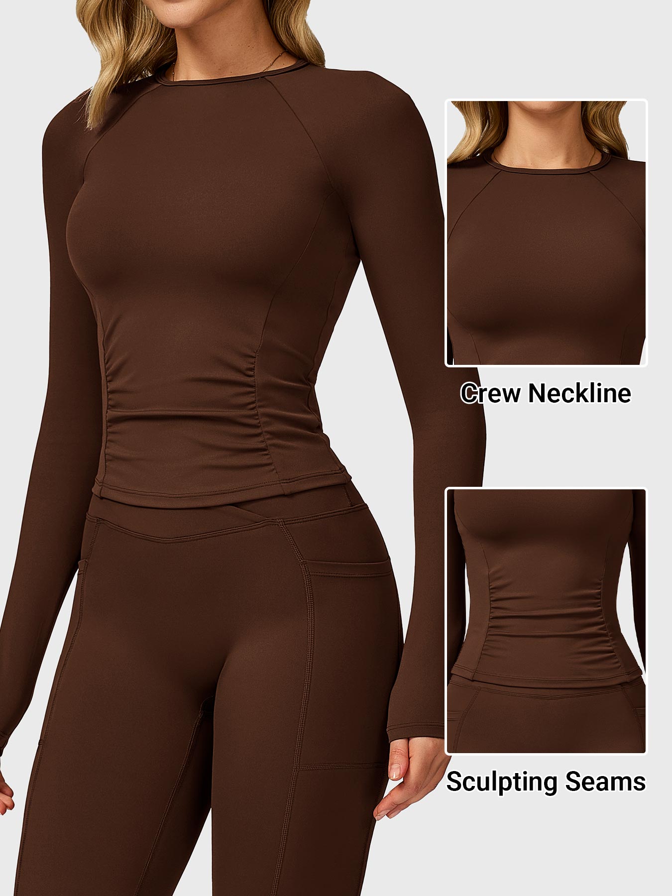 Lyne London™ | Sculpted Long Sleeves Top