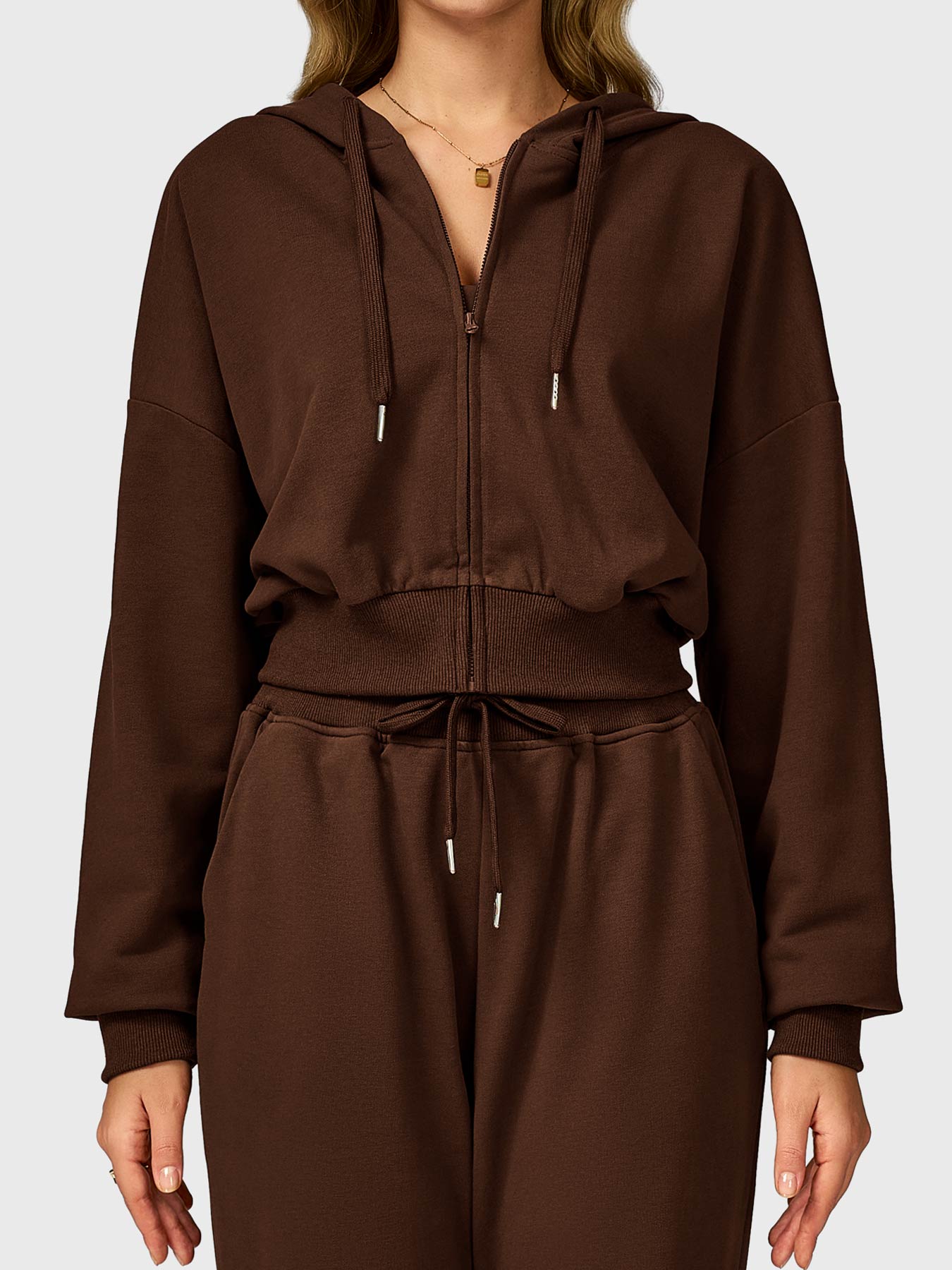 Lyne London™ | Cropped Zip Hoodie