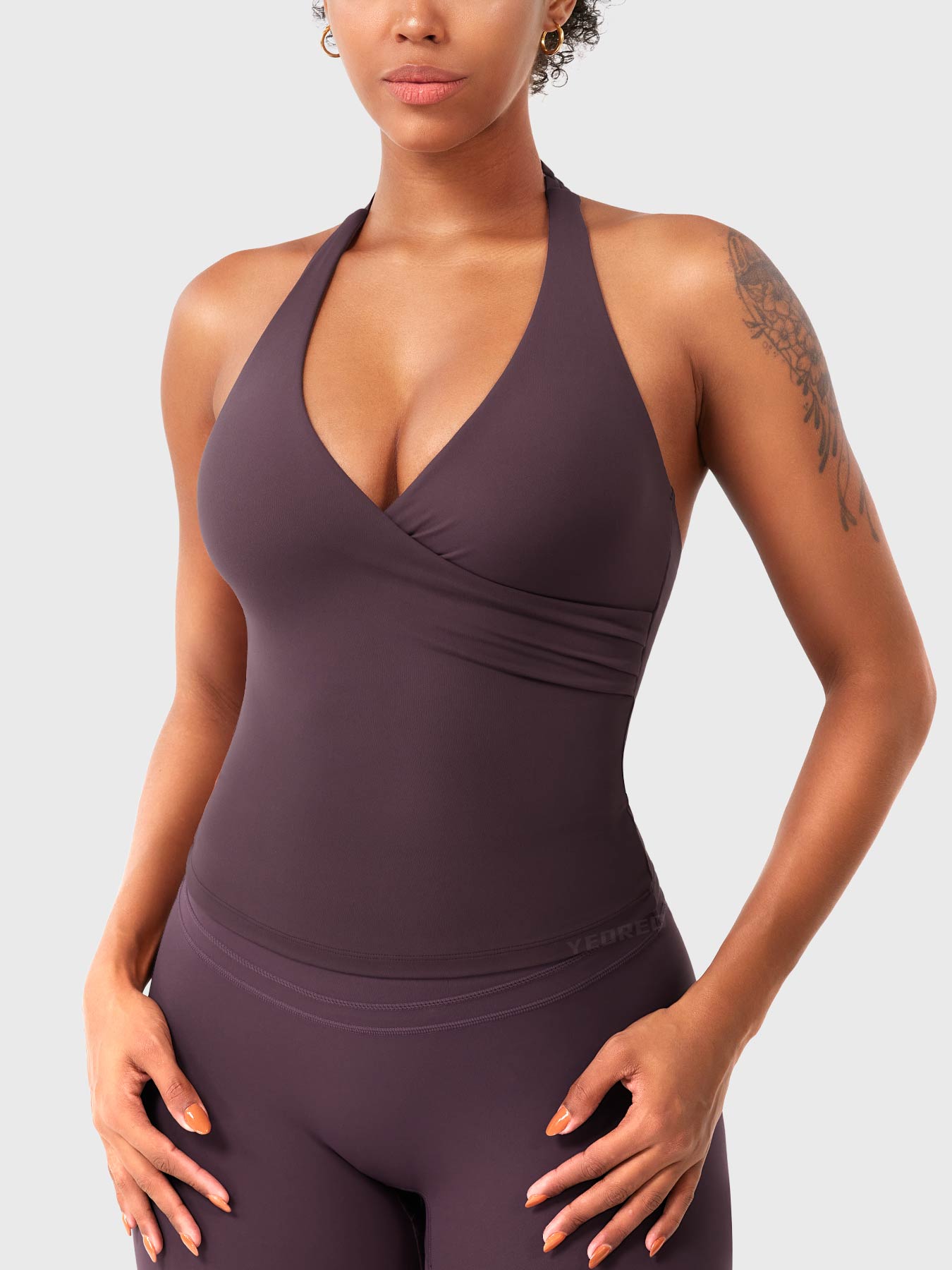 Lyne London™ | V Neck Halter Tank